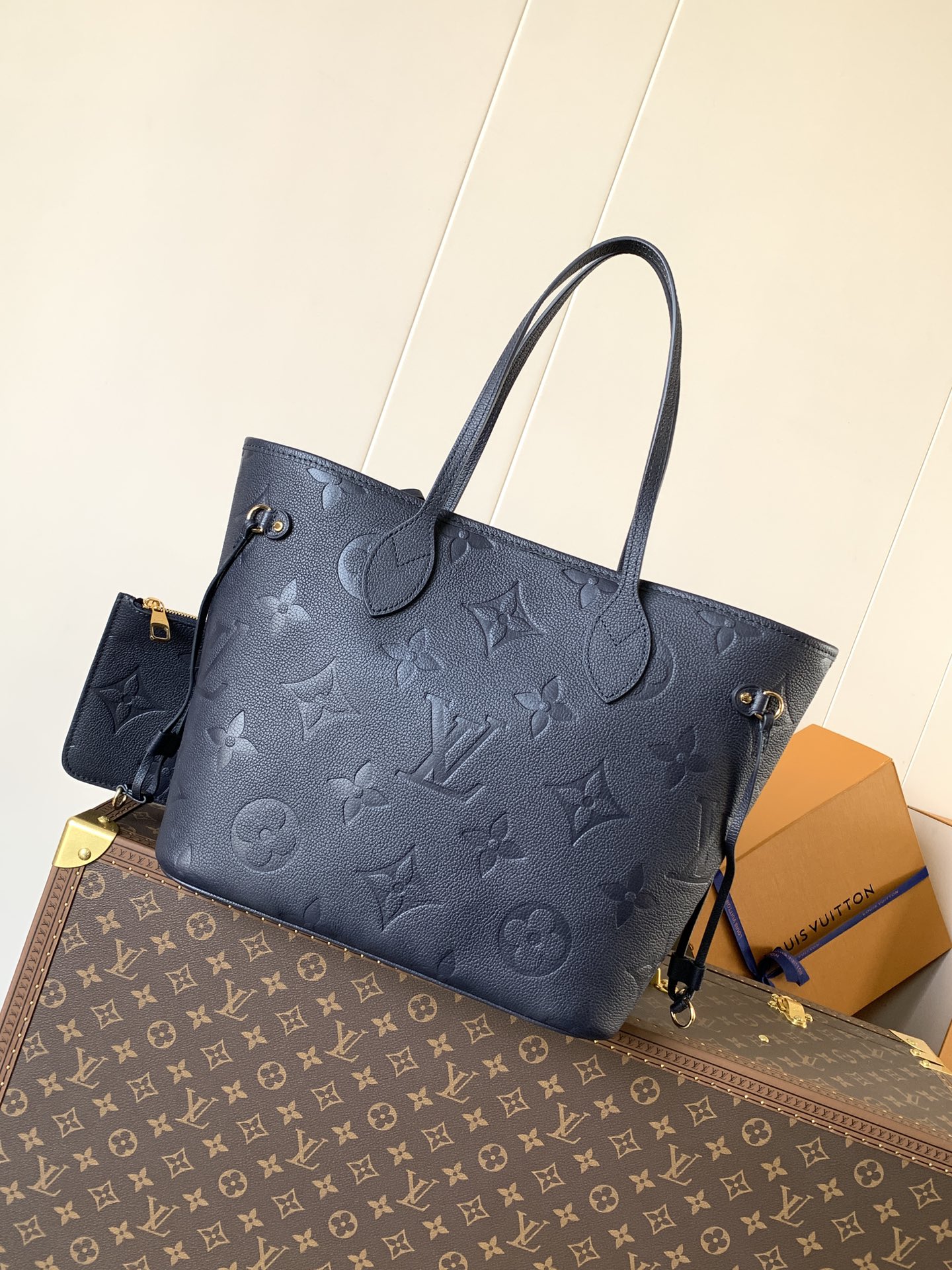 Louis Vuitton Tote Bag Black 17cm-m-l