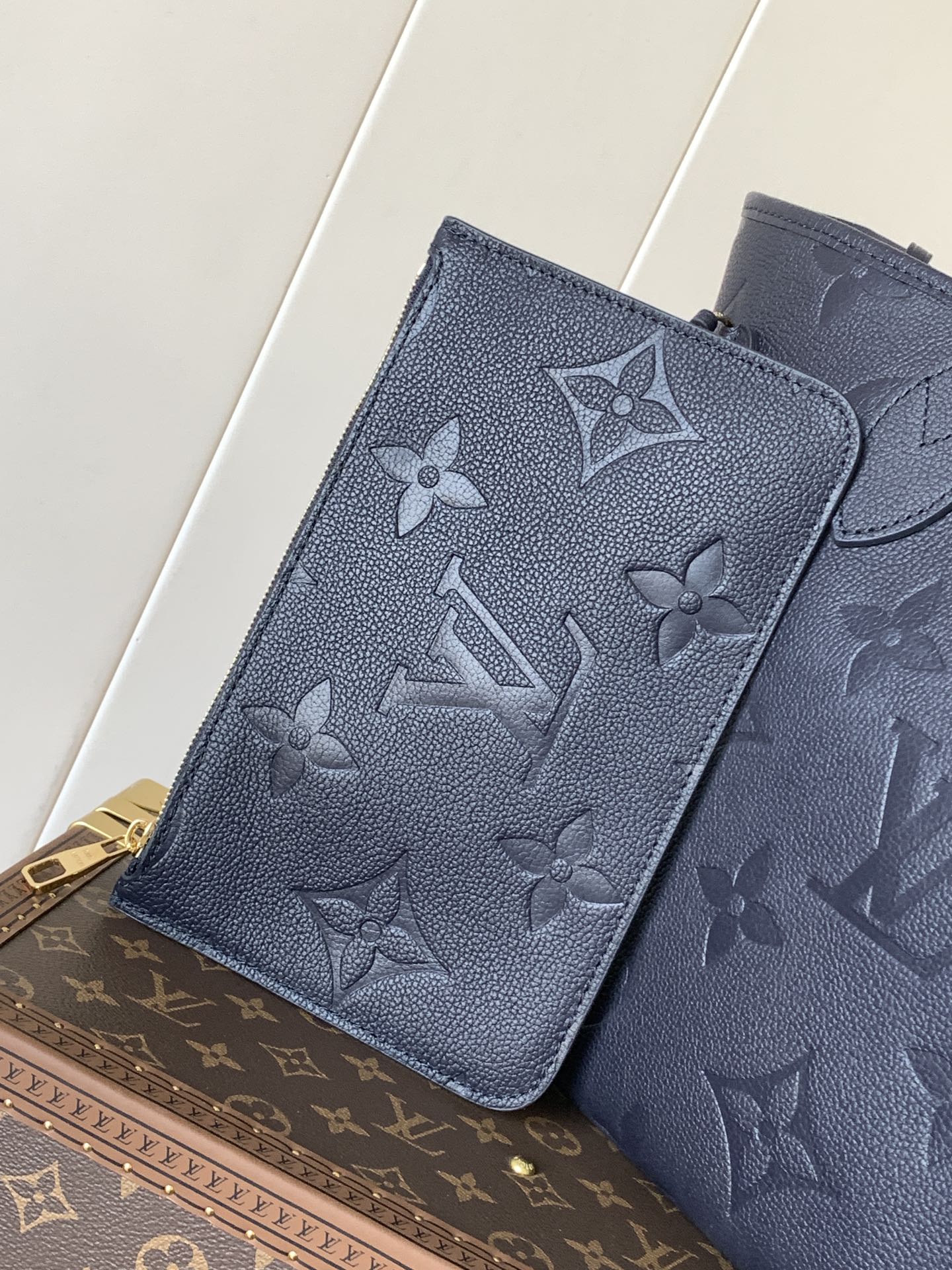 Louis Vuitton Tote Bag Black 17cm-m-l