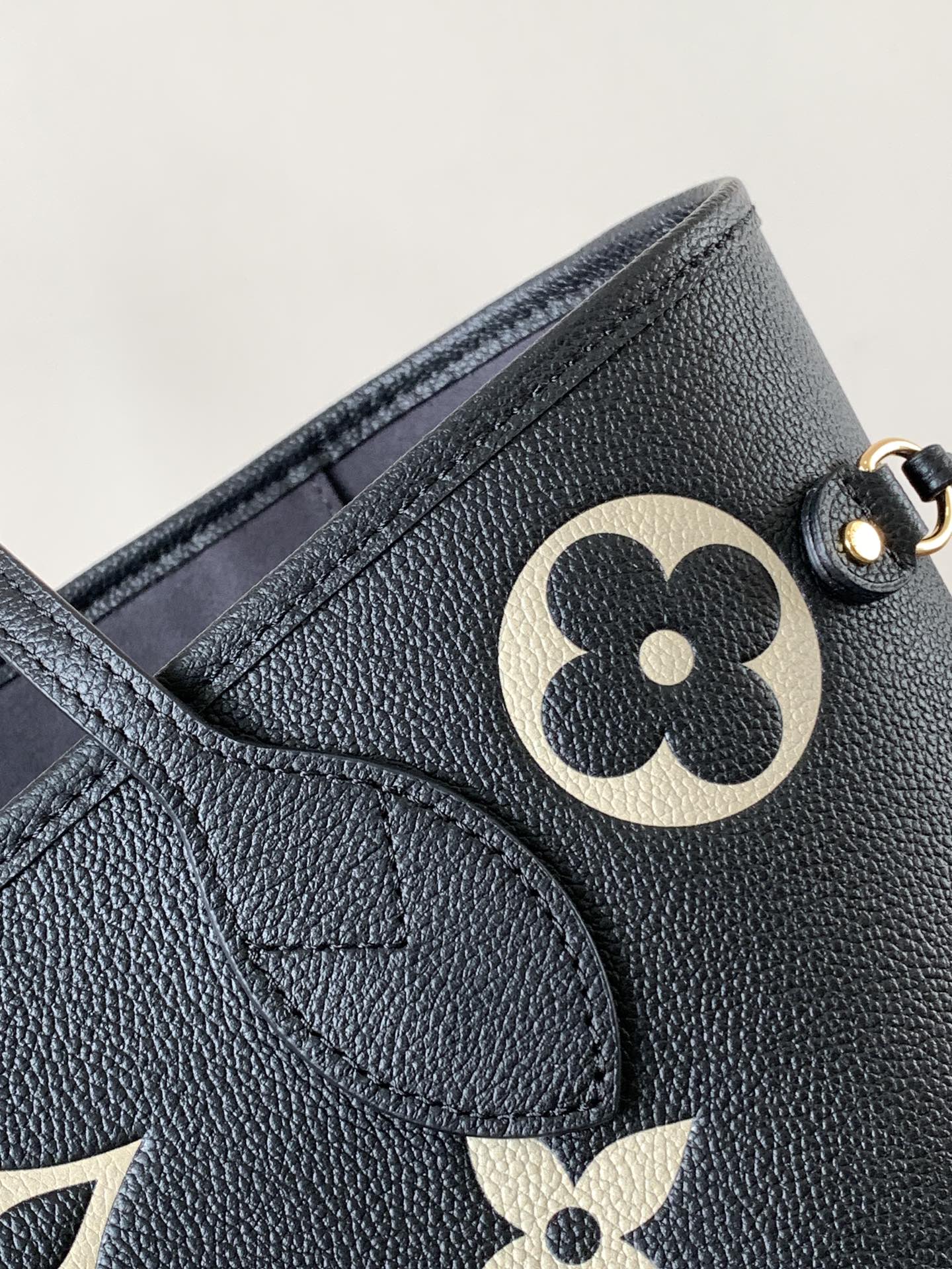 Louis Vuitton Tote Bag Black 17cm-m-l