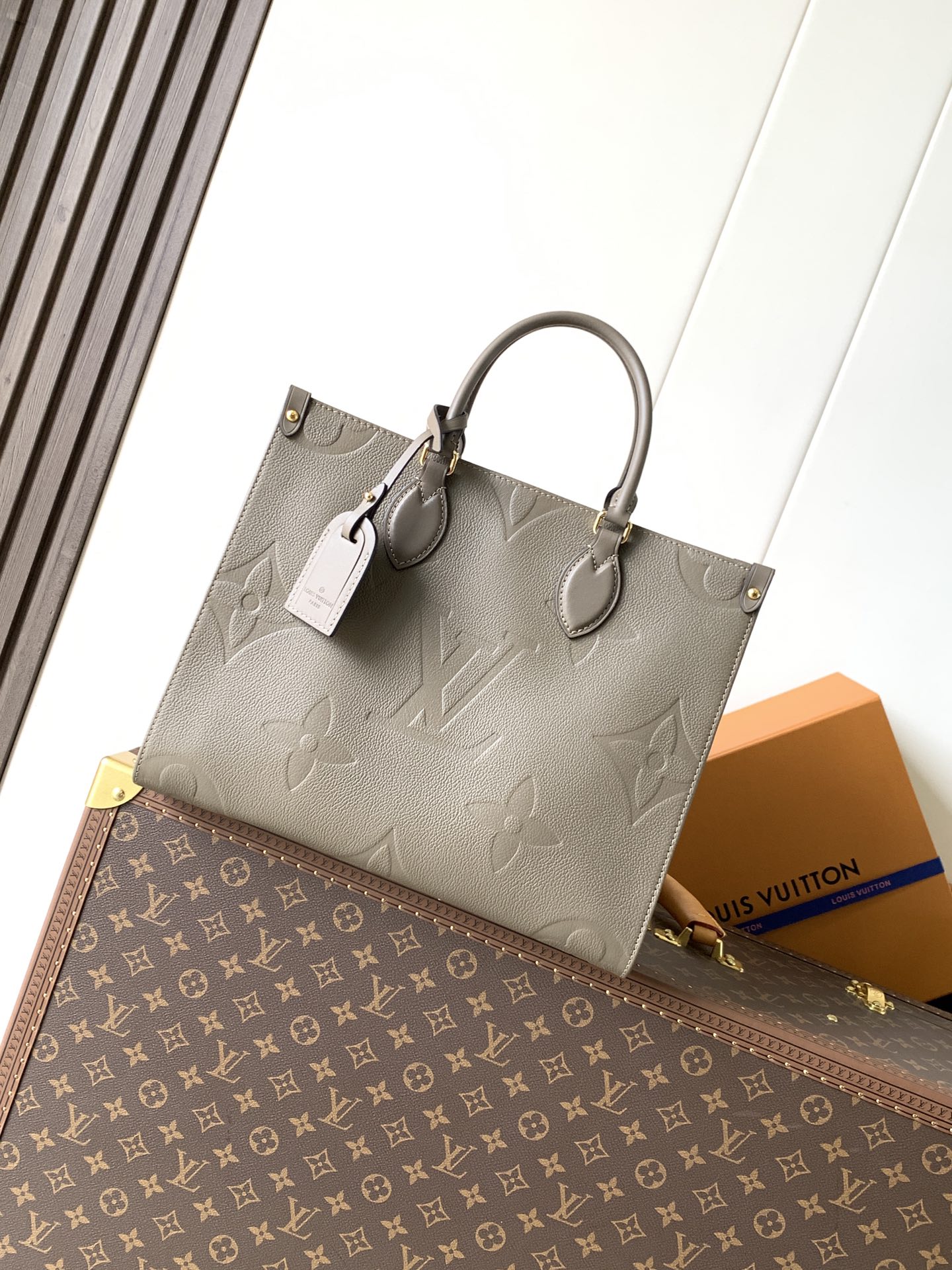 Louis Vuitton Basic Bag Cow Leather Black M-l