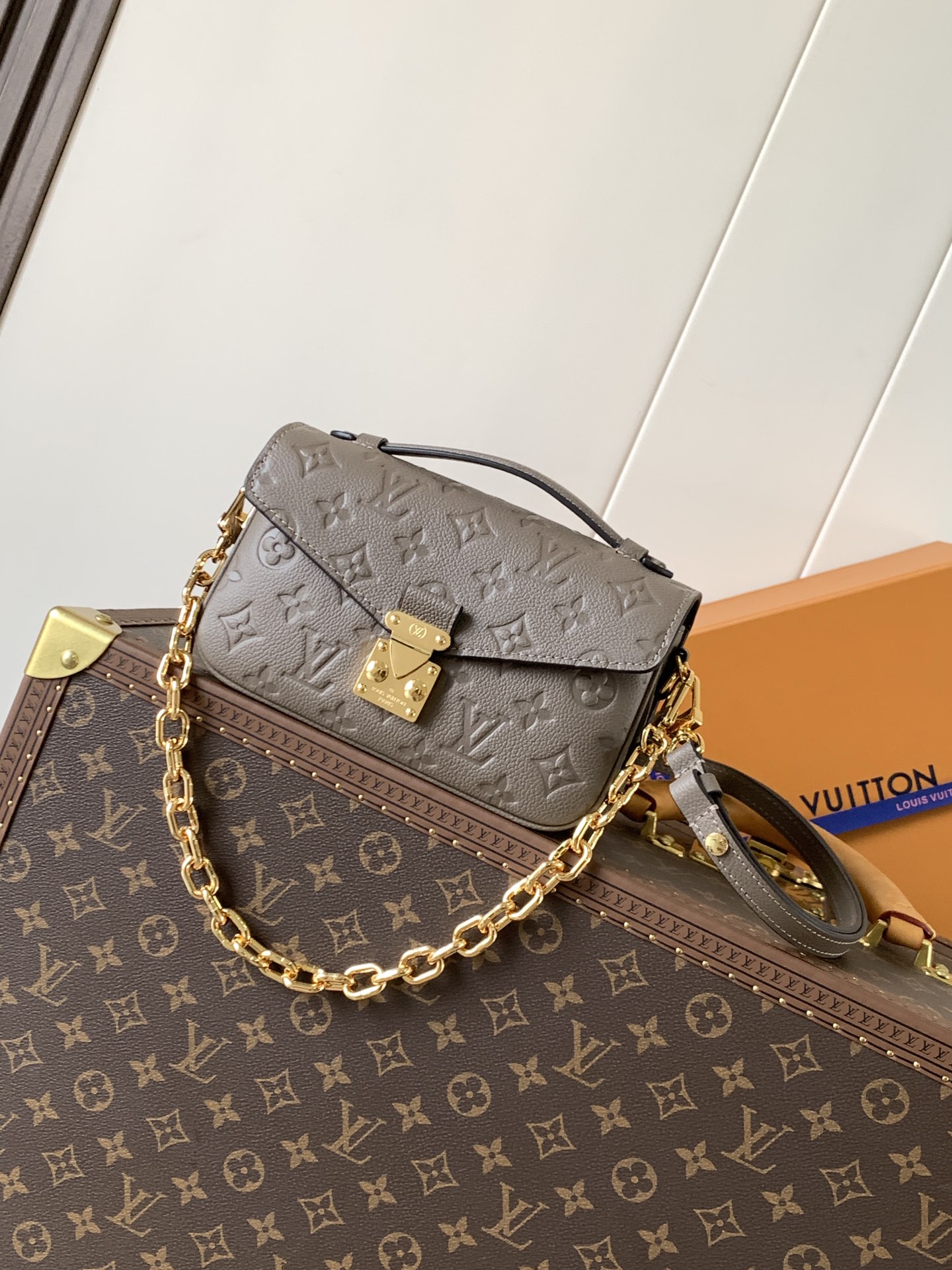 Louis Vuitton Basic Bag Cow Leather Black M-l-s
