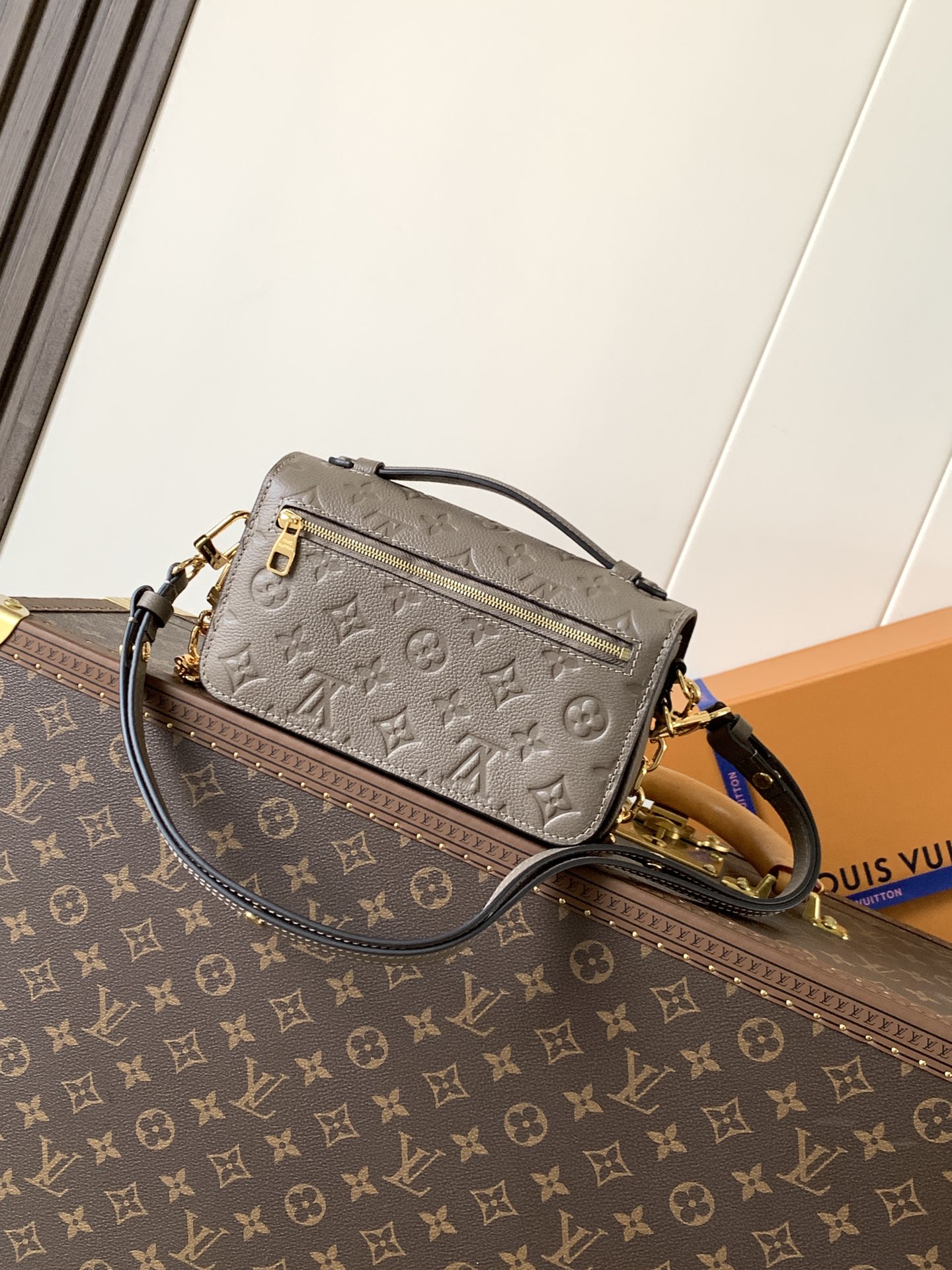 Louis Vuitton Basic Bag Cow Leather Black M-l-s