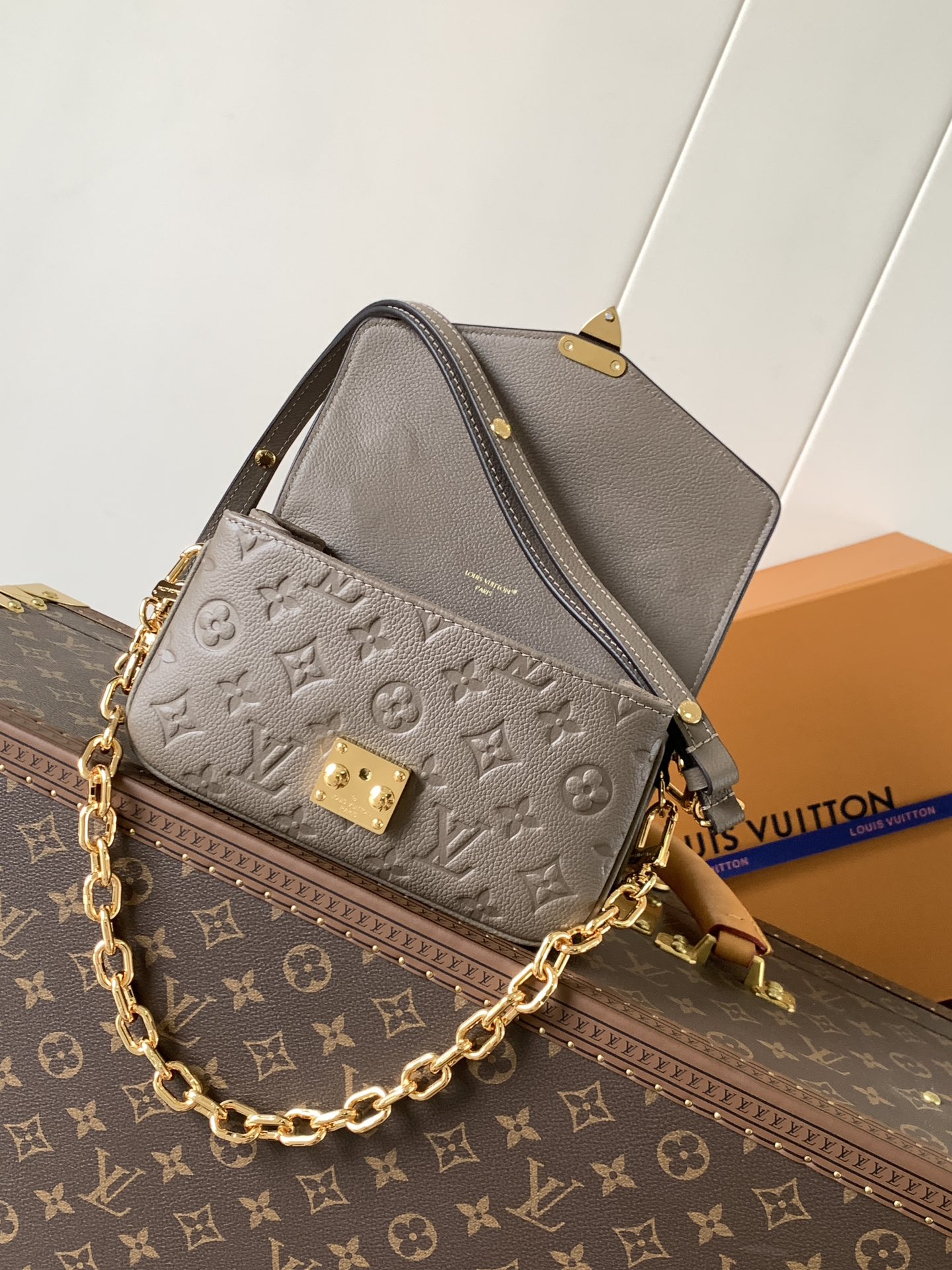 Louis Vuitton Basic Bag Cow Leather Black M-l-s