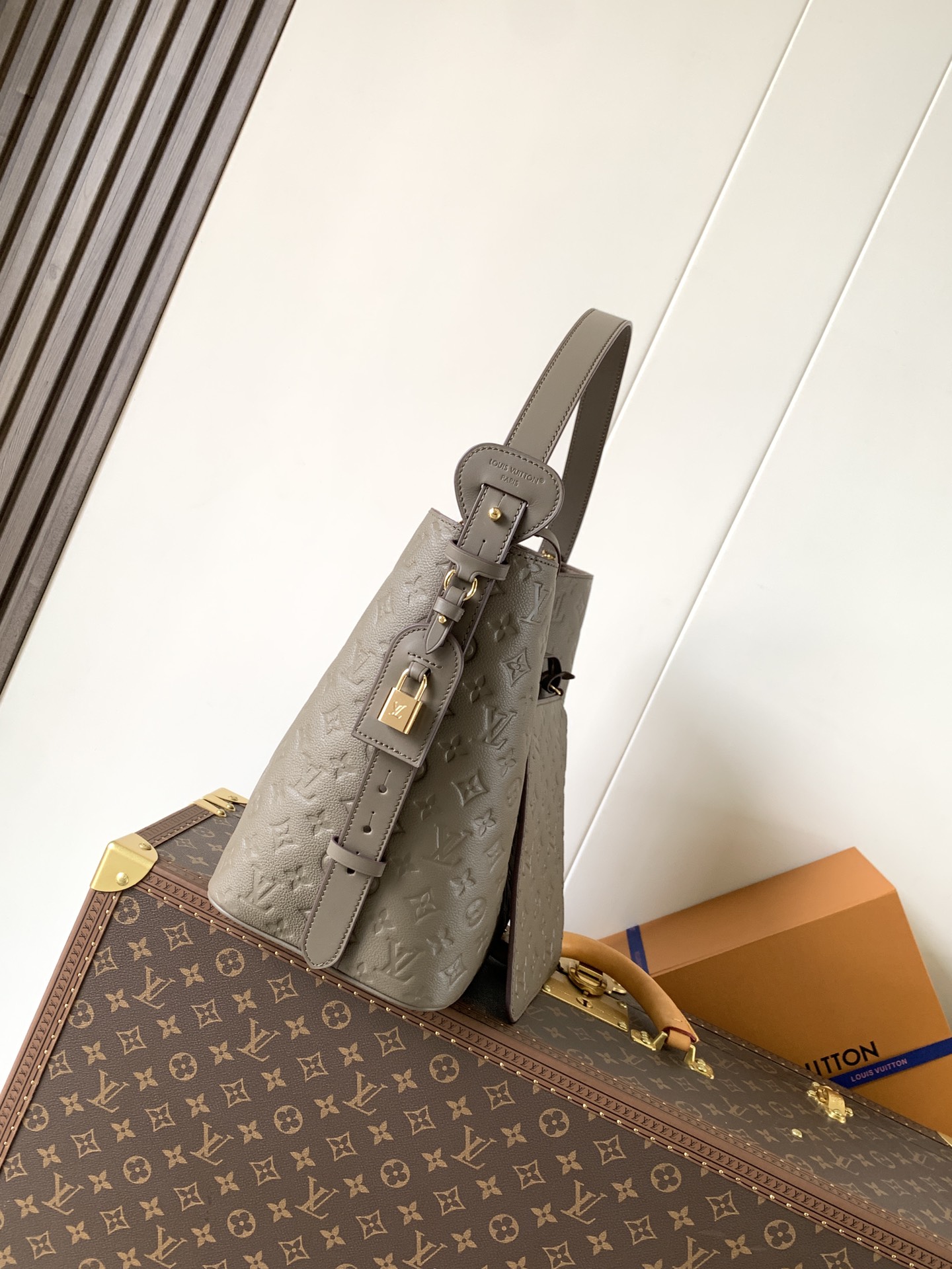 Louis Vuitton Basic Bag Cow Leather Foldable M-l