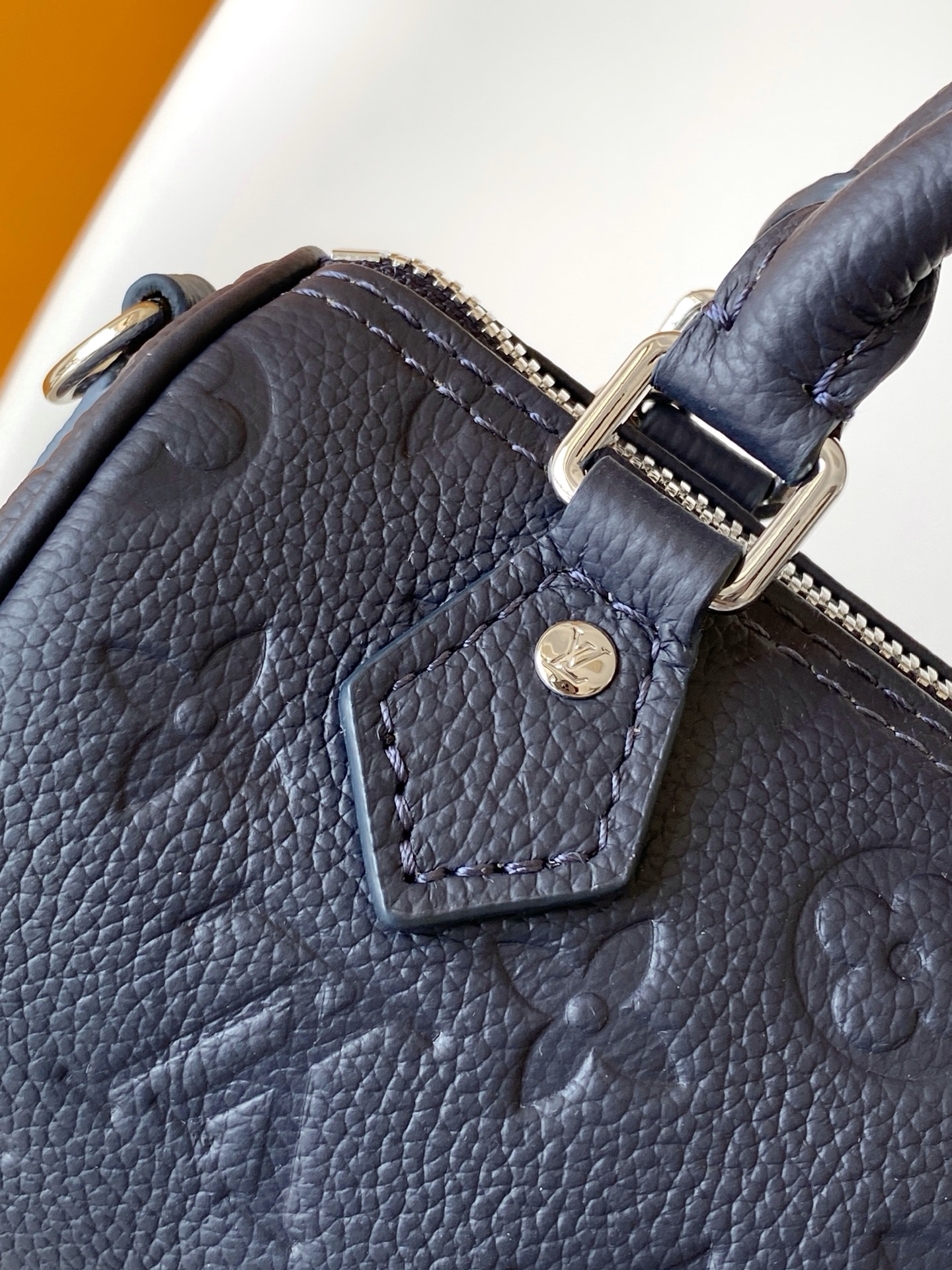 Louis Vuitton Basic Bag Real Leather Silver M-l-s