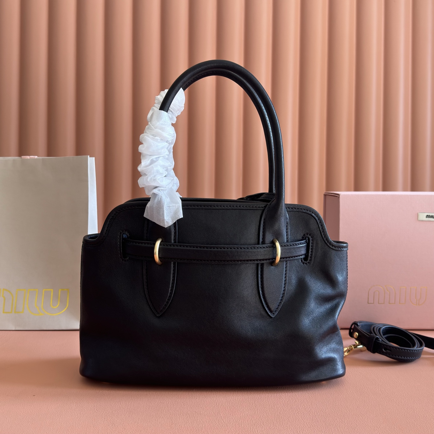 Miu Miu Basic Bag Gold M-10cm