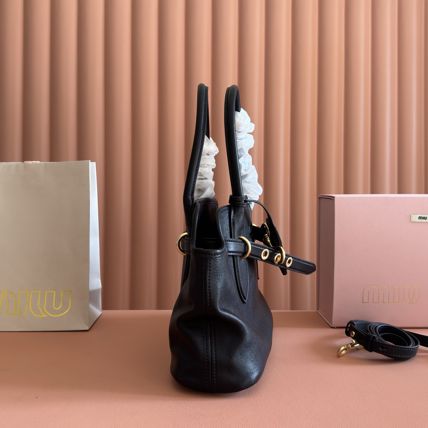 Miu Miu Basic Bag Gold M-10cm