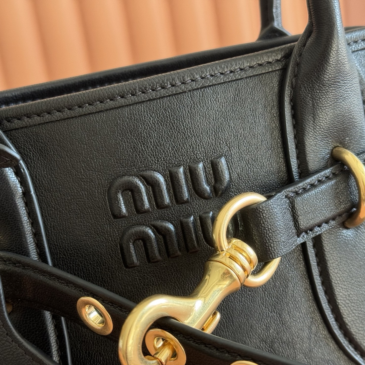 Miu Miu Basic Bag Gold M-10cm