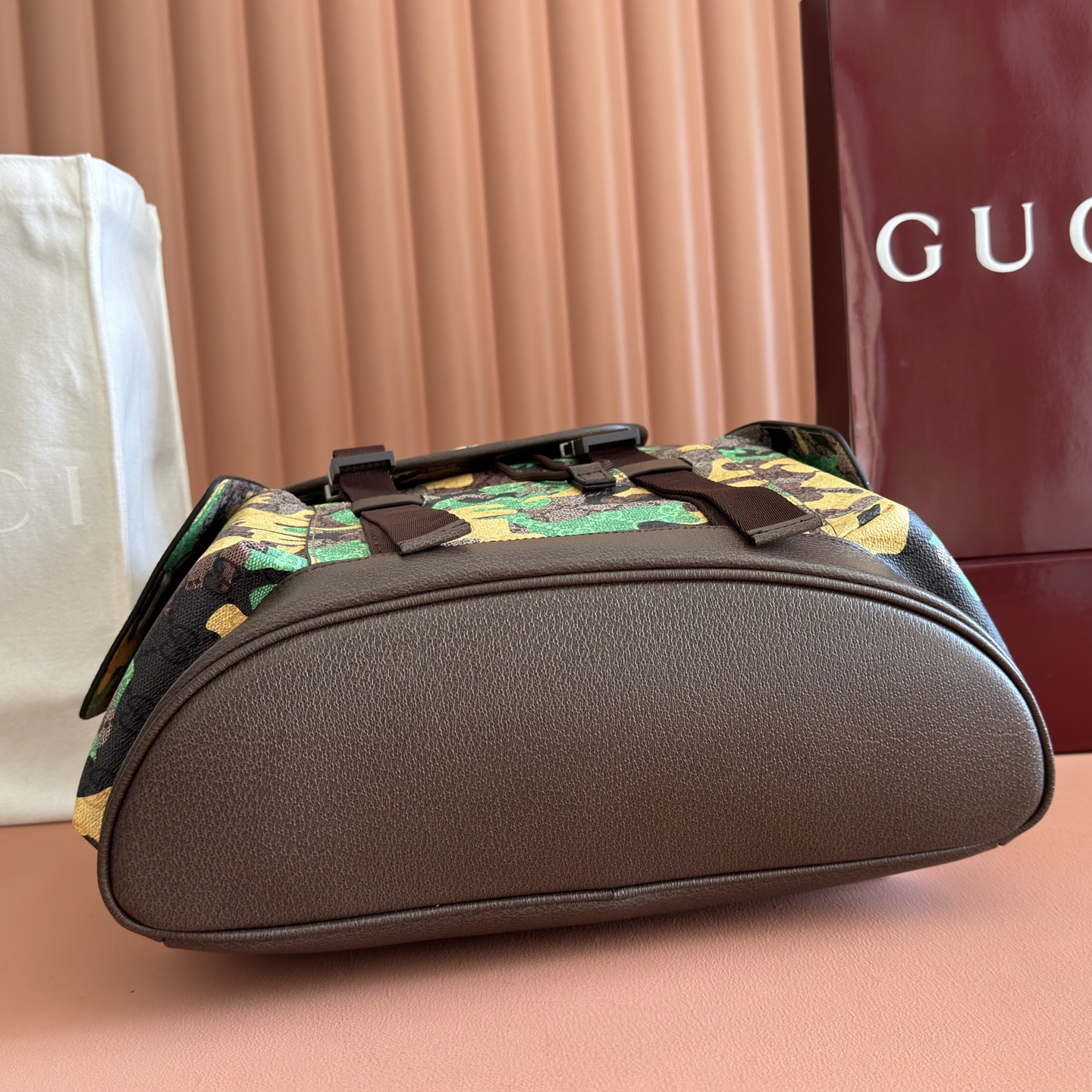 Gucci Backpack Canvas Brown