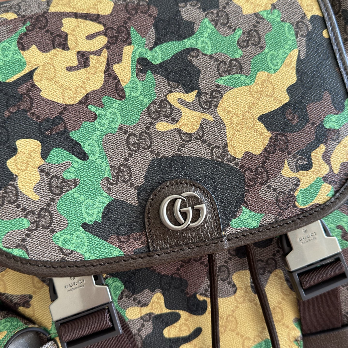 Gucci Backpack Canvas Brown