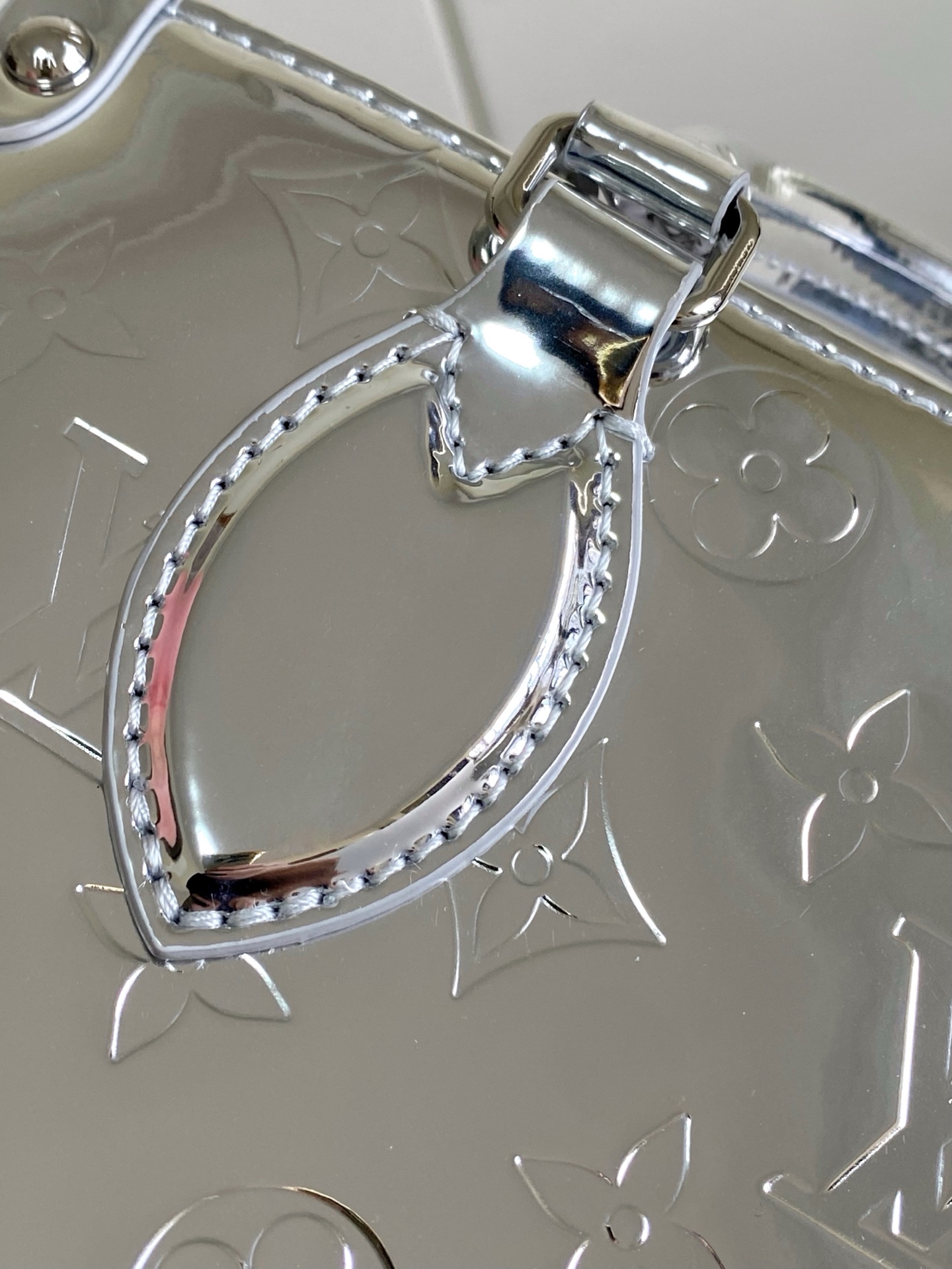 Louis Vuitton Basic Bag Canvas Silver M-l-s