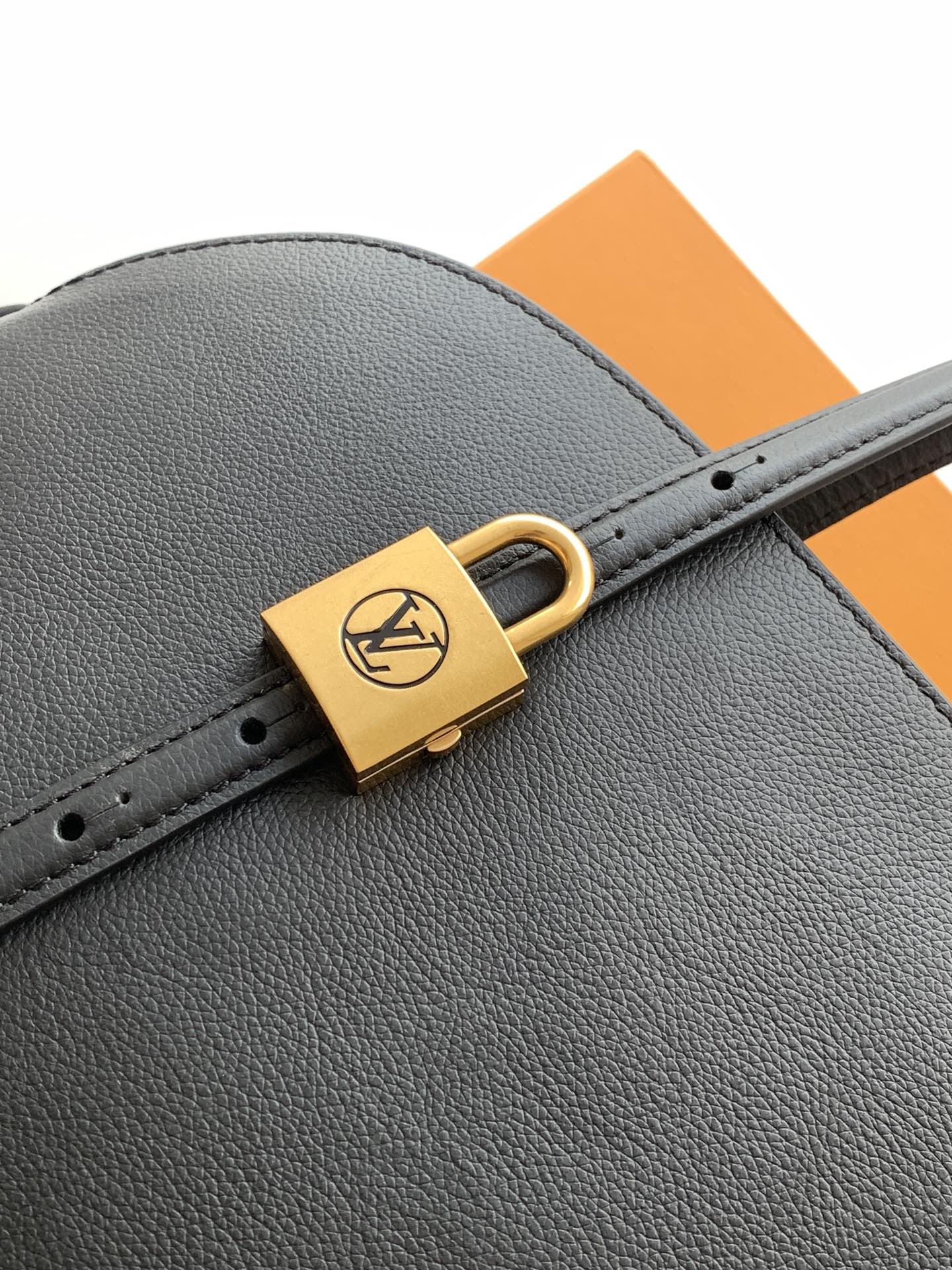 Louis Vuitton Basic Bag Cow Leather Black M-l