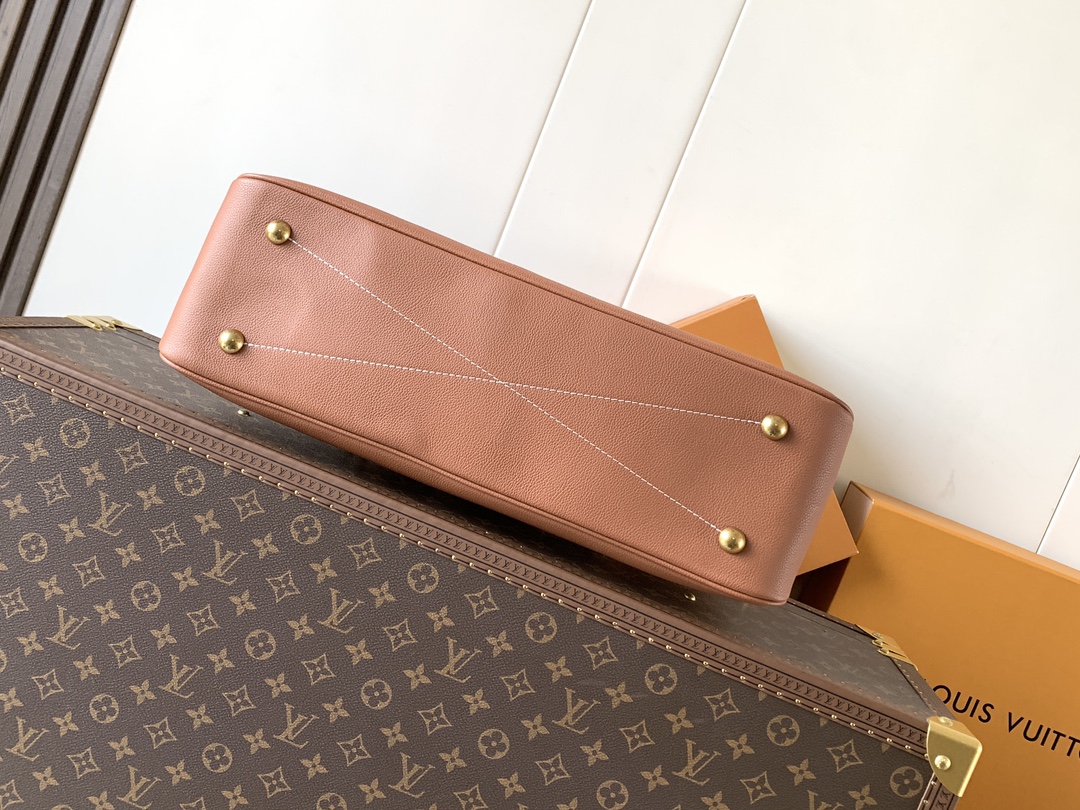 Louis Vuitton Basic Bag Cow Leather Black M-l