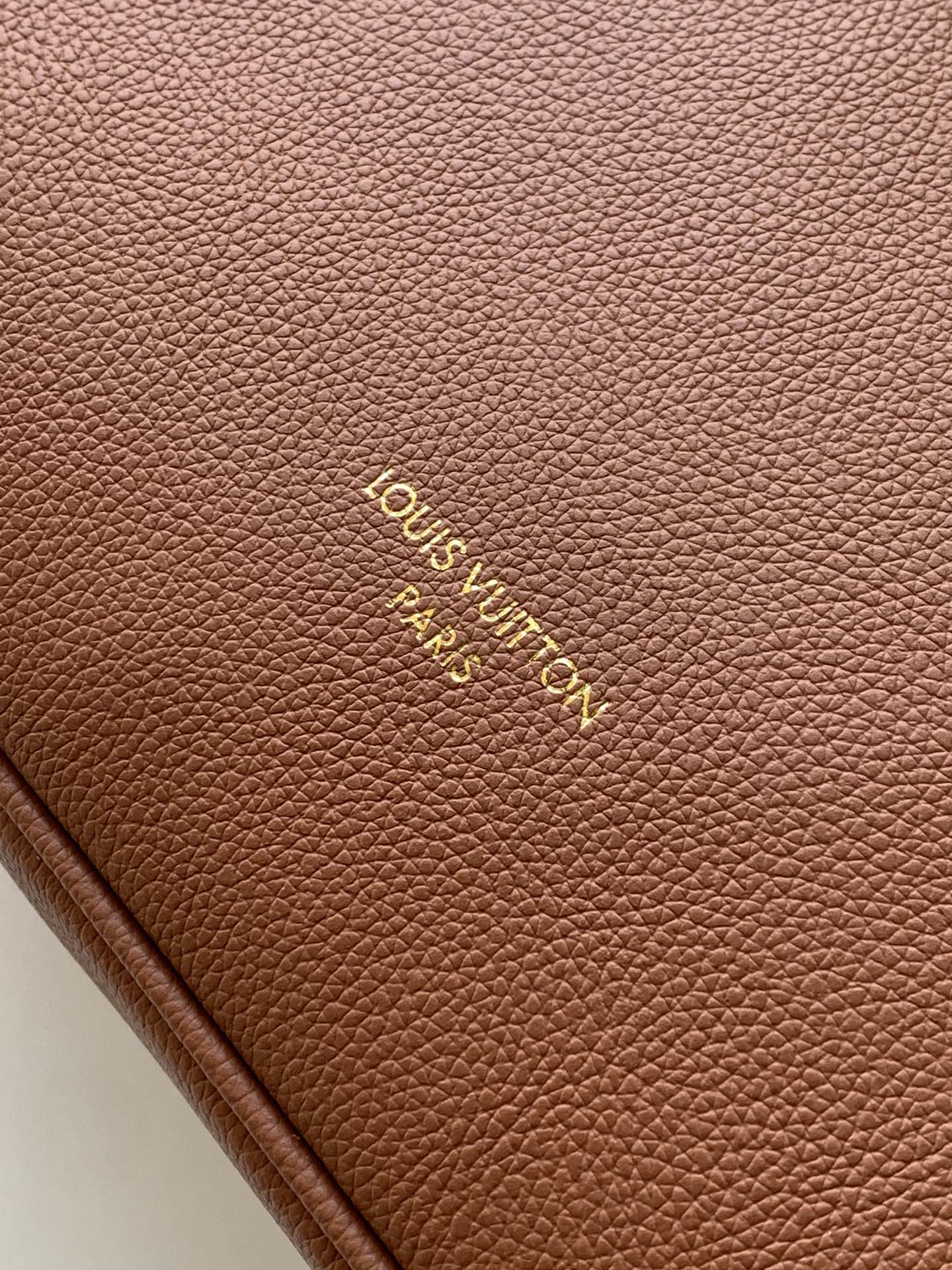 Louis Vuitton Basic Bag Cow Leather Black M-l