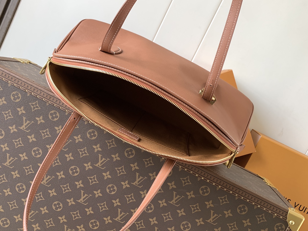 Louis Vuitton Basic Bag Cow Leather Black M-l