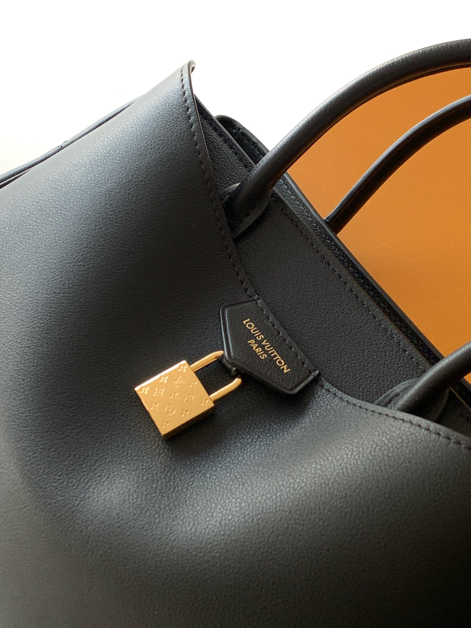 Louis Vuitton Basic Bag Cow Leather Black M-s