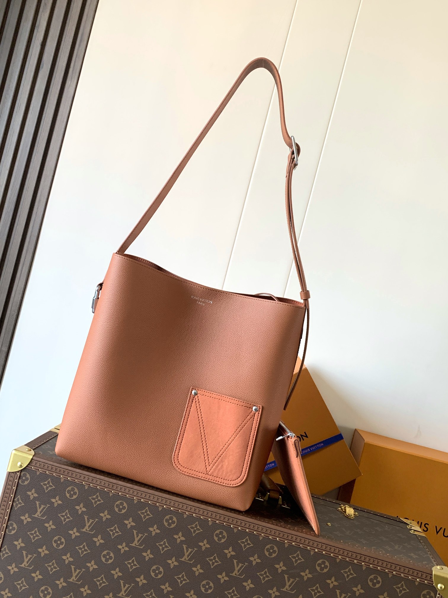 Louis Vuitton Basic Bag Cow Leather M-l-s