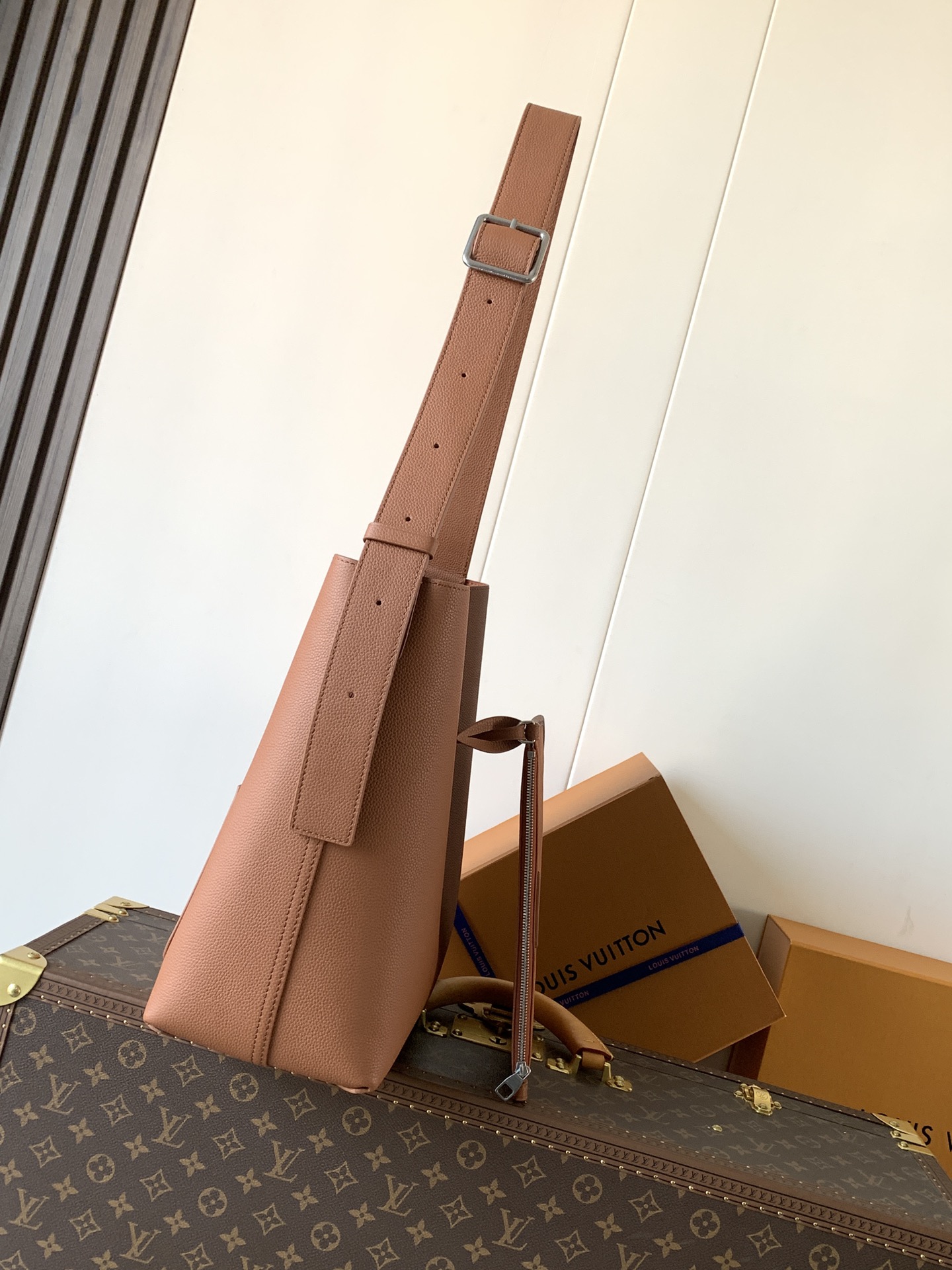 Louis Vuitton Basic Bag Cow Leather M-l-s