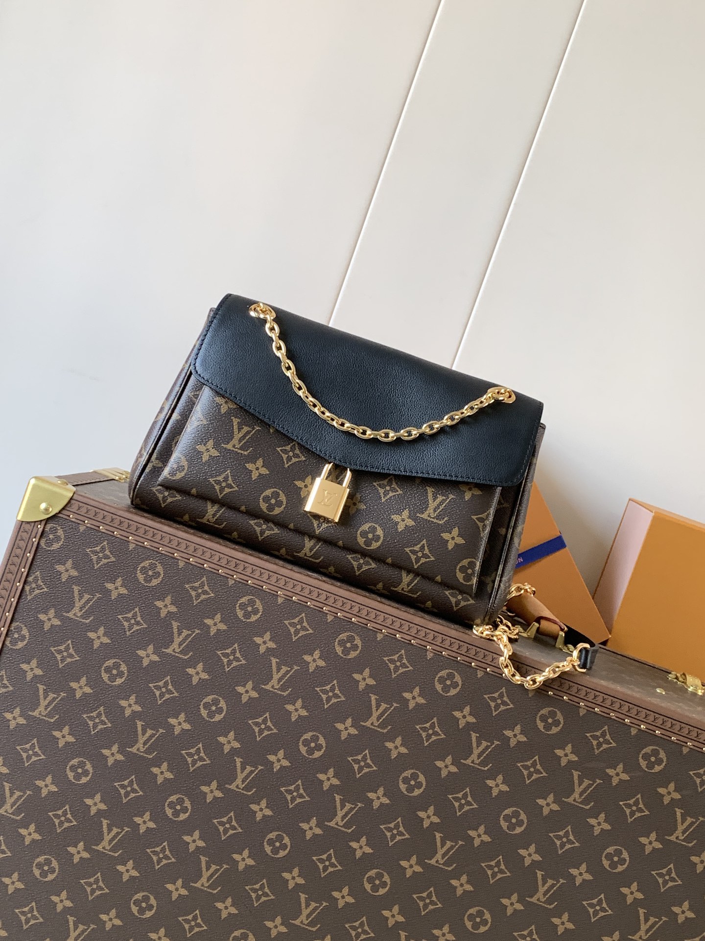 Louis Vuitton Tote Bag Canvas Black M-l-s