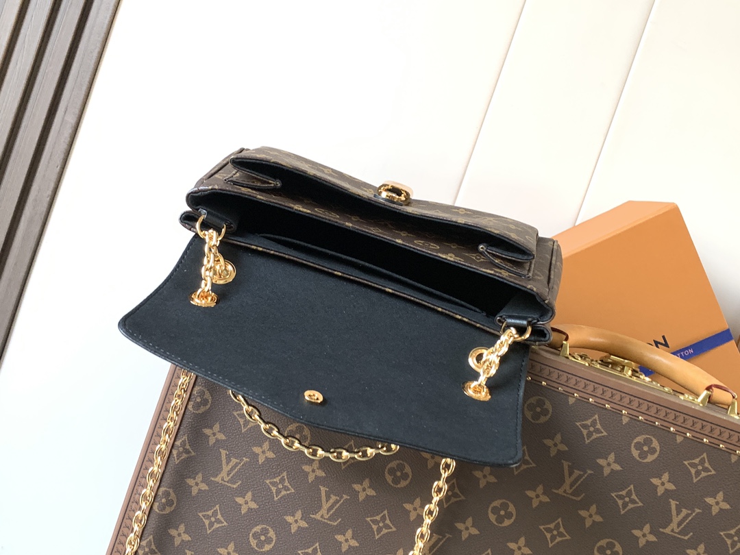 Louis Vuitton Tote Bag Canvas Black M-l-s