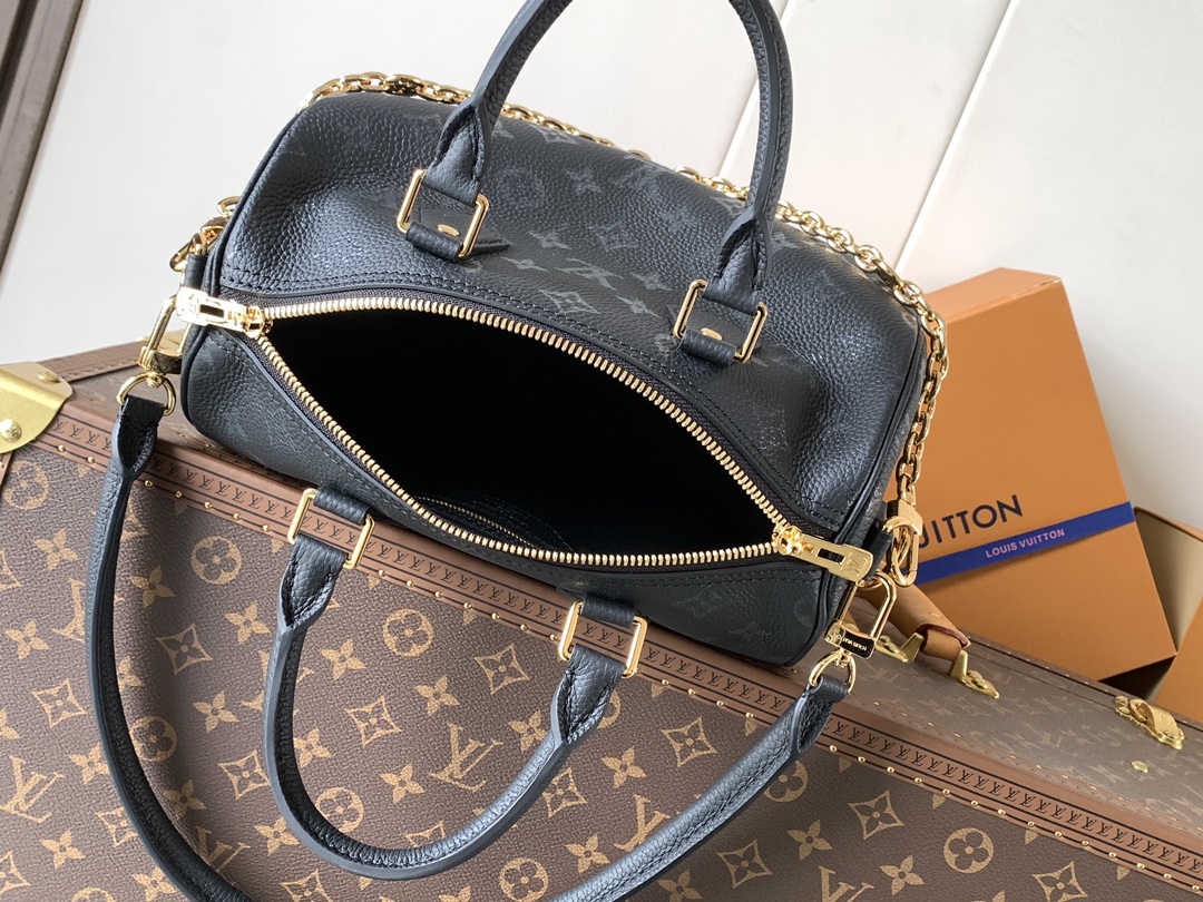 Louis Vuitton Basic Bag Cow Leather Black M-l-s