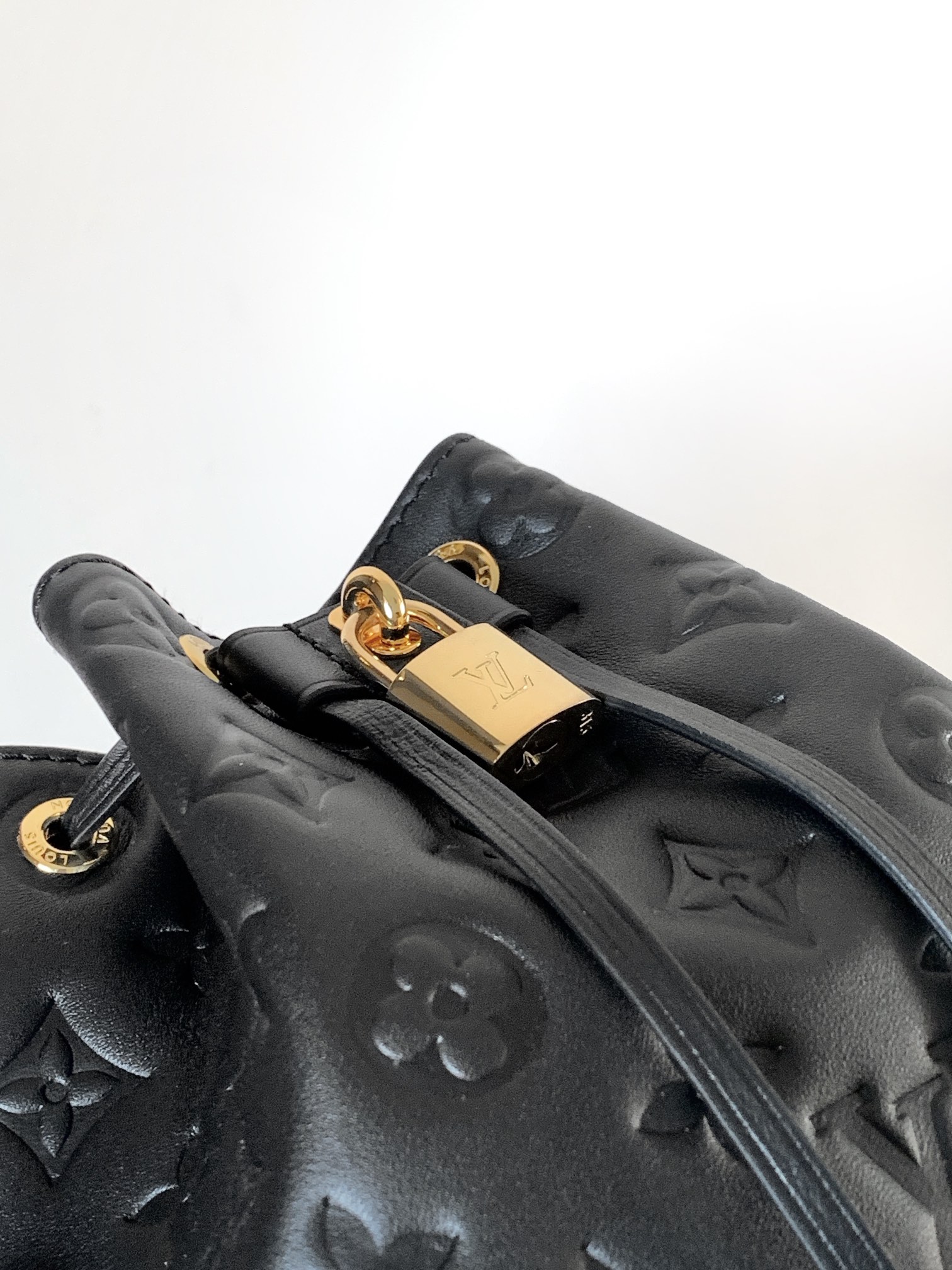 Louis Vuitton Basic Bag Cow Leather Black M-l-s