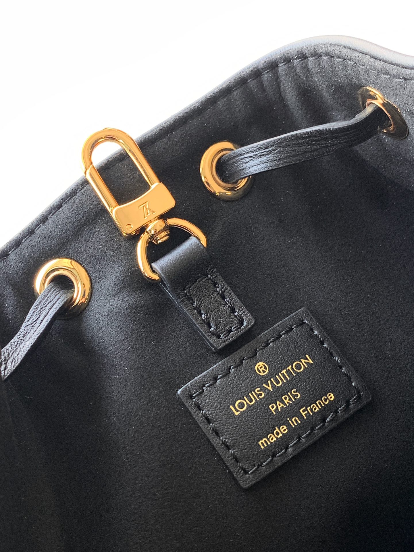 Louis Vuitton Basic Bag Cow Leather Black M-l-s