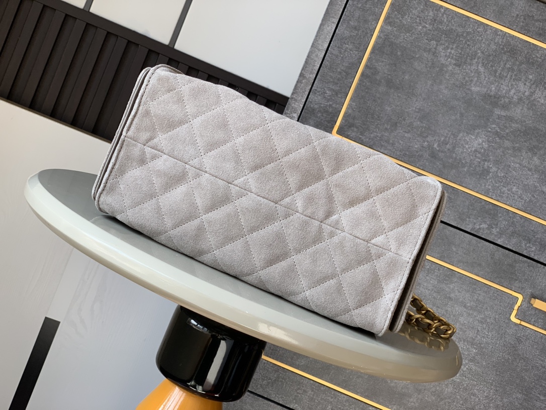 Chanel Bucket Bag Brown 14cm-m-l