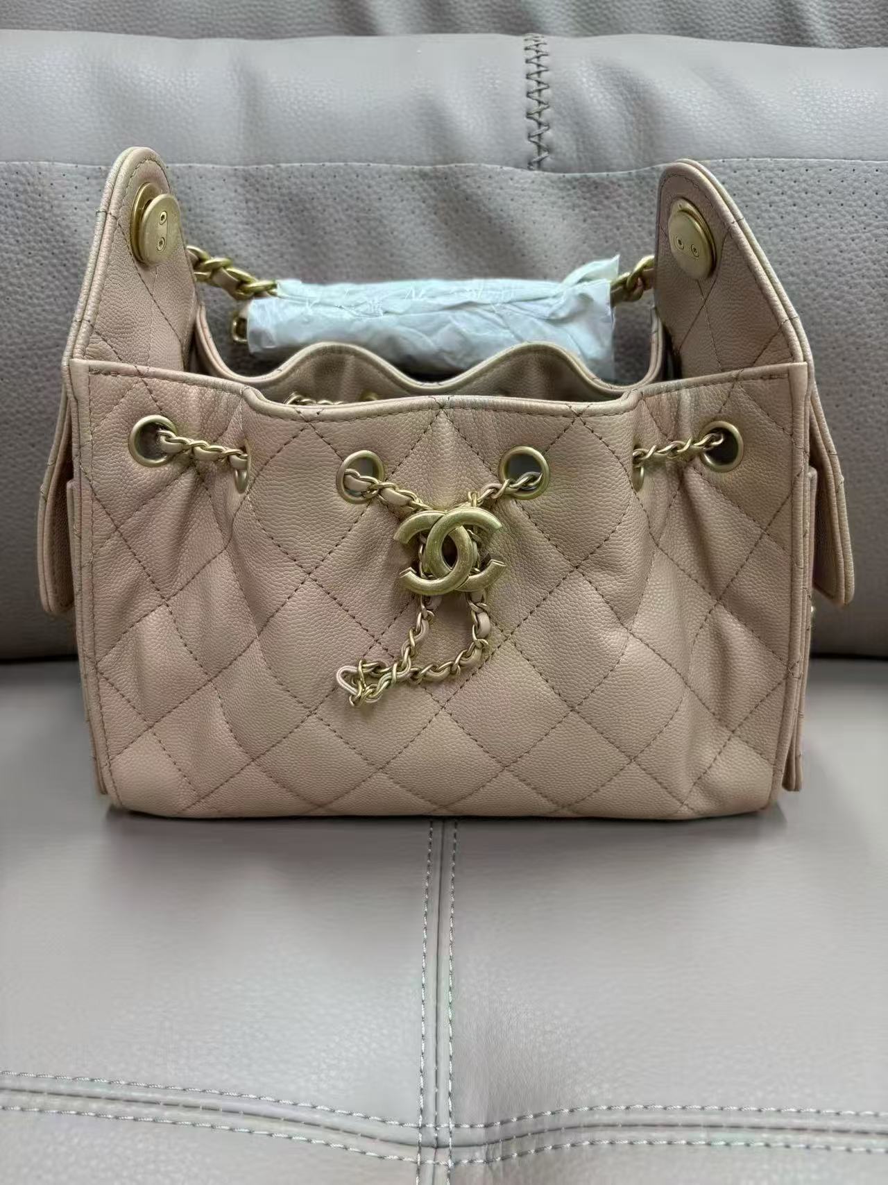 Chanel Bucket Bag Cow Leather 14cm-22cm-26cm-m-l