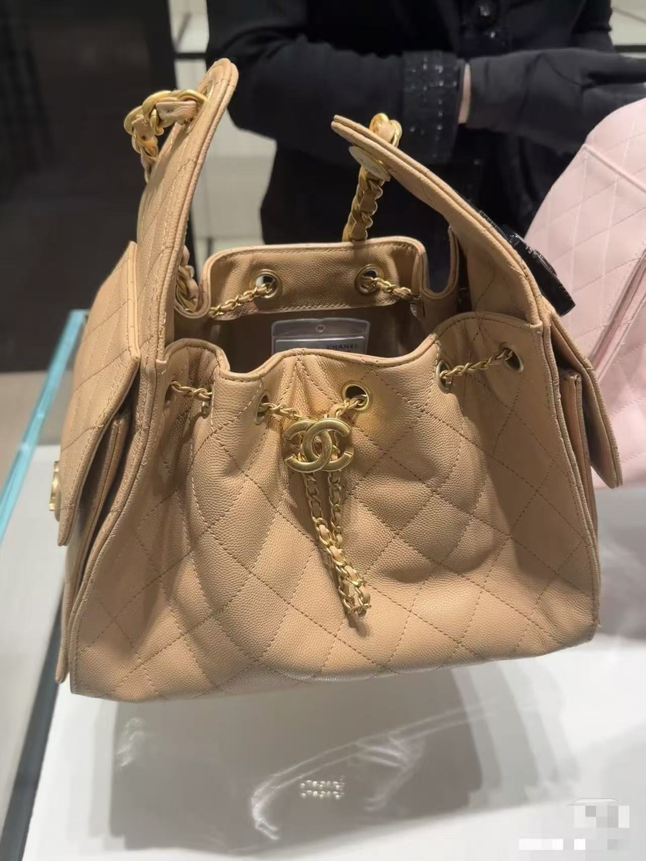 Chanel Bucket Bag Cow Leather 14cm-22cm-26cm-m-l