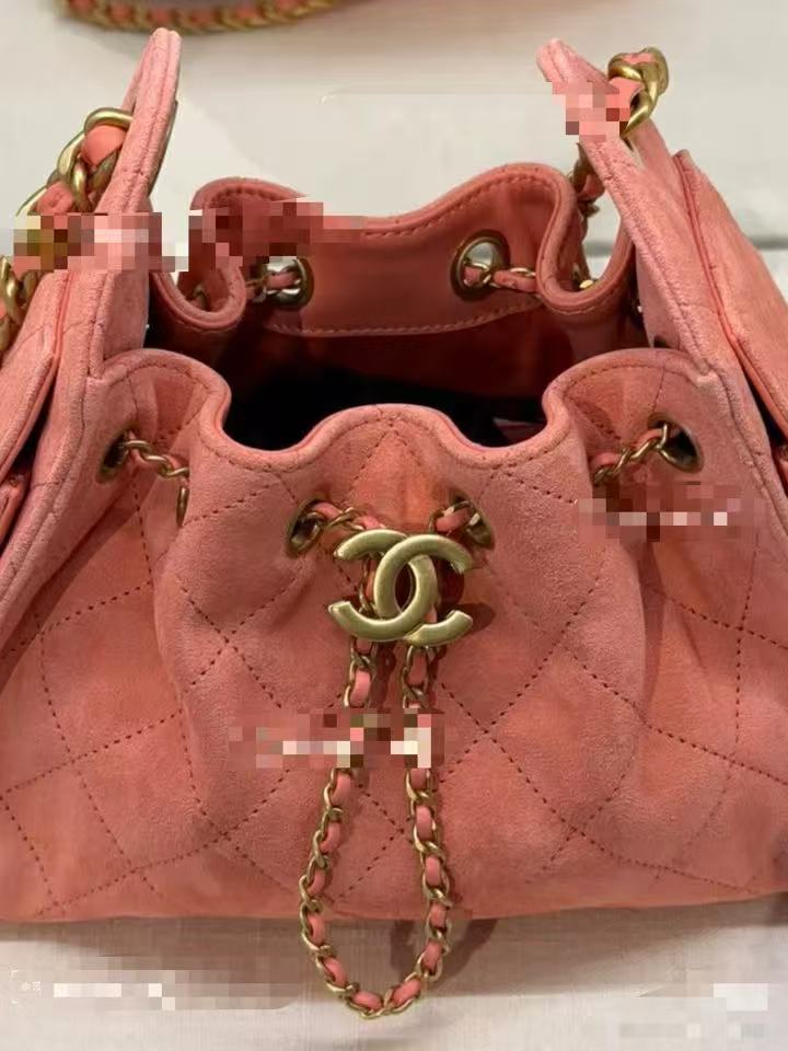 Chanel Bucket Bag Pink 14cm-22cm-26cm-m-l