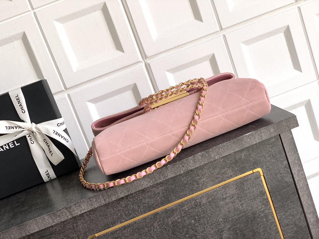 Chanel Basic Bag Cow Leather Black M-l