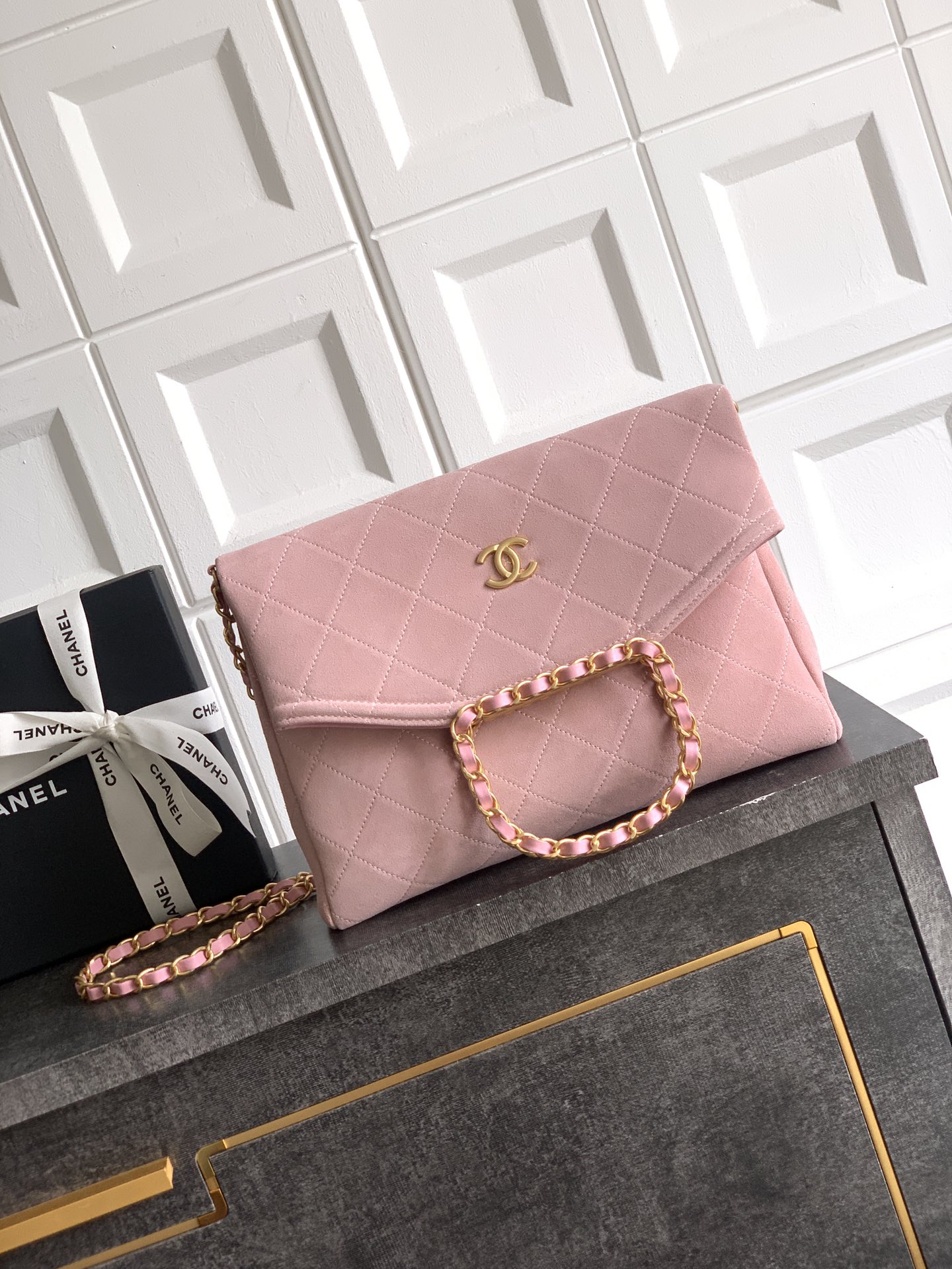 Chanel Basic Bag Cow Leather Black M-l