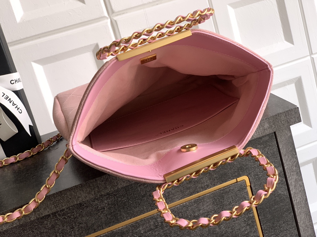 Chanel Basic Bag Cow Leather Black M-l