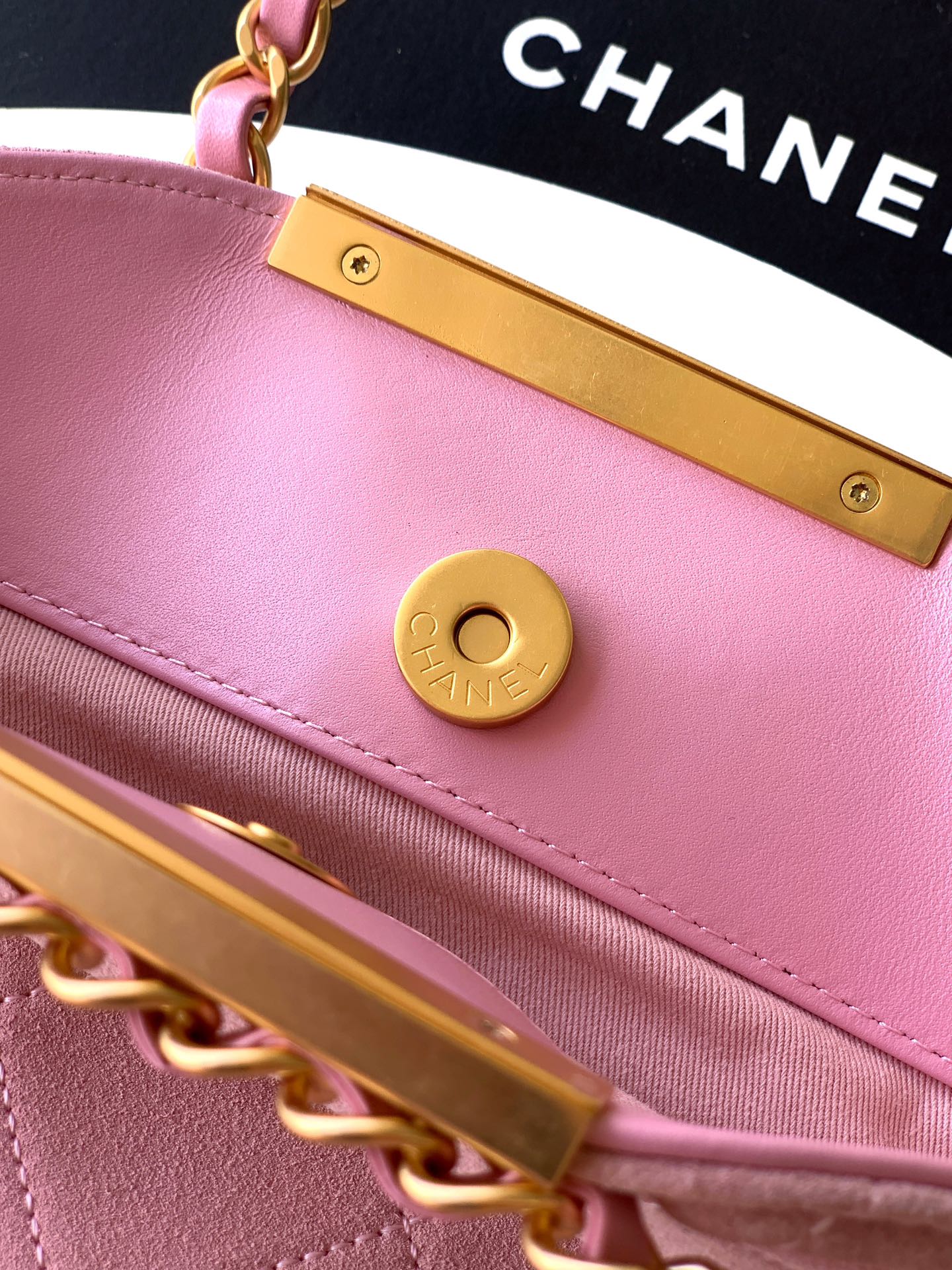 Chanel Basic Bag Cow Leather Black M-l