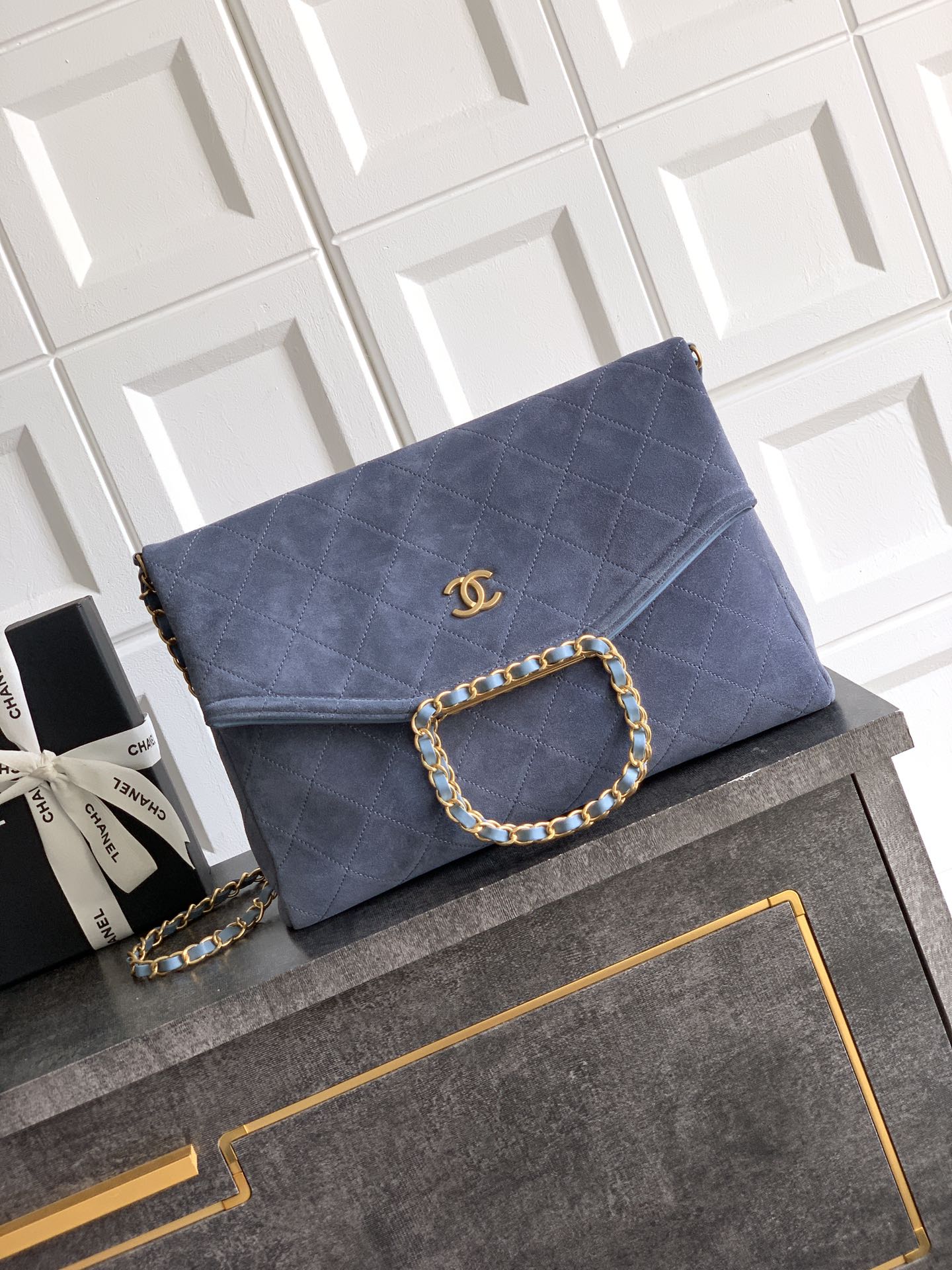 Chanel Basic Bag Cow Leather Black M-l