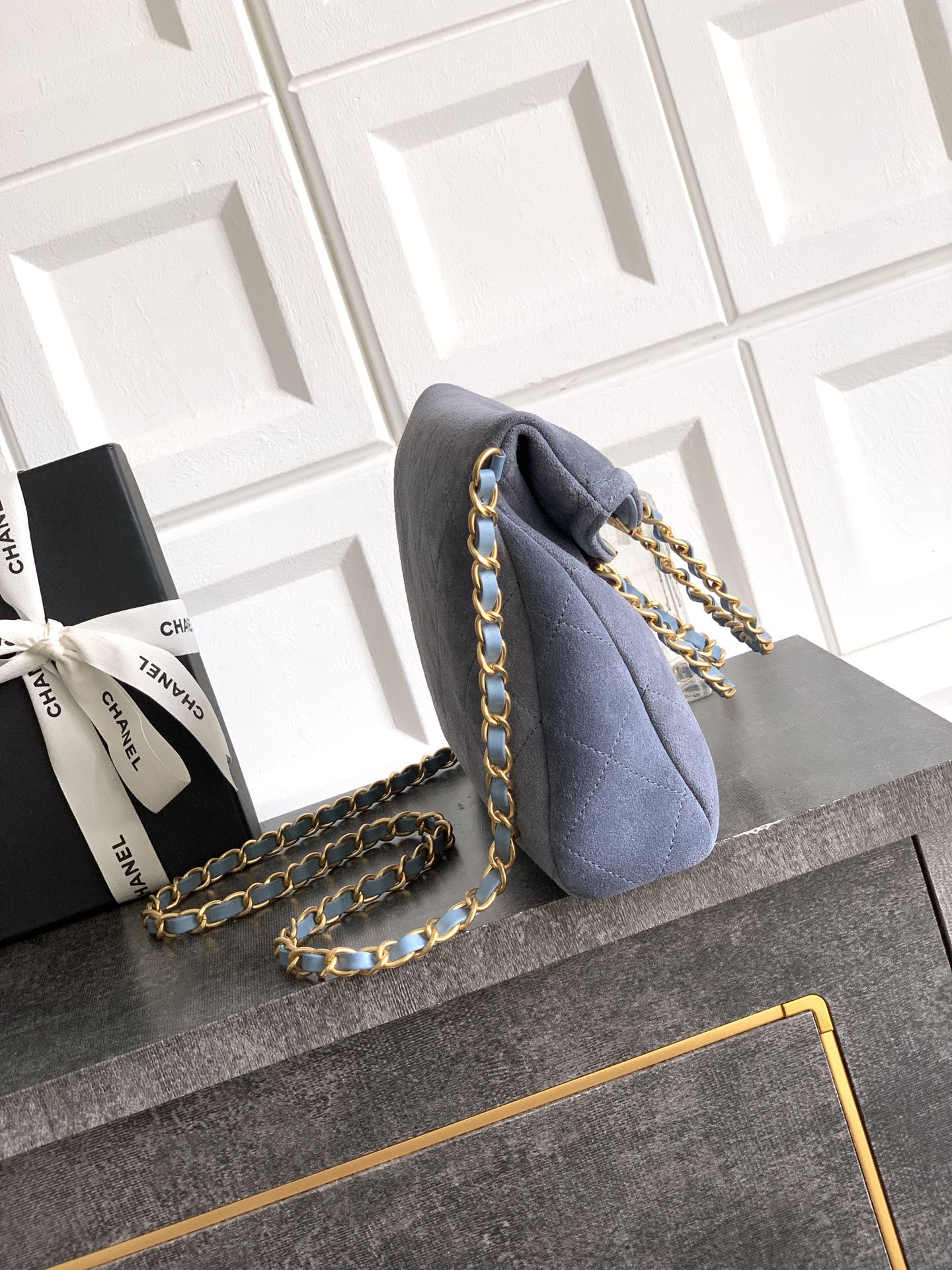 Chanel Basic Bag Cow Leather Black M-l