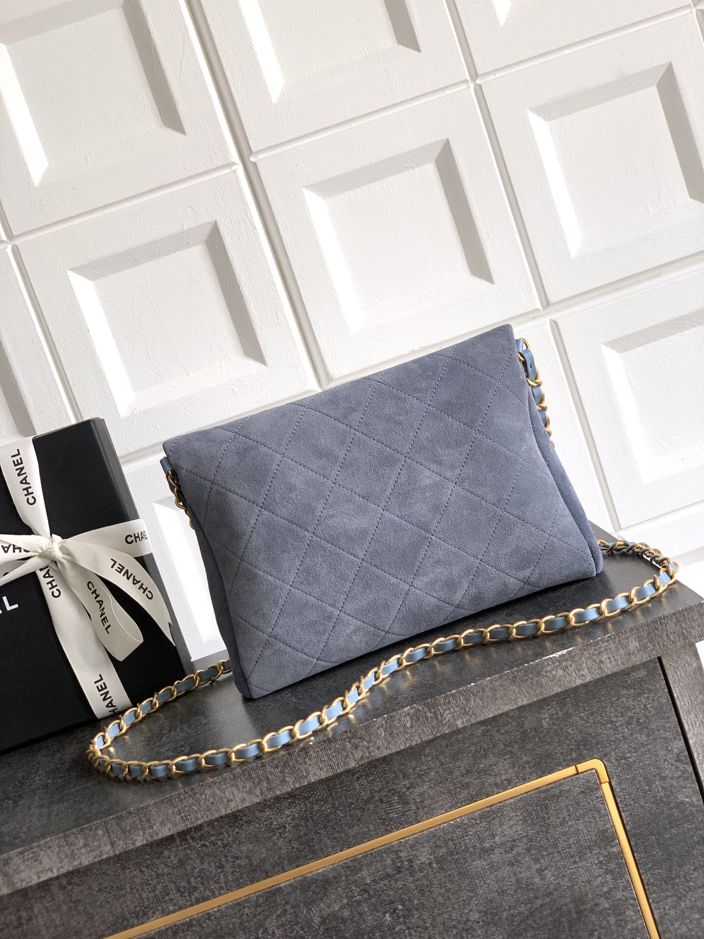 Chanel Basic Bag Cow Leather Black M-l