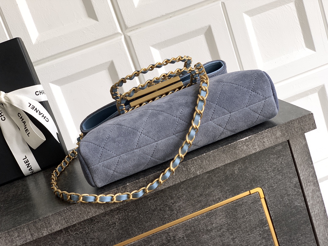 Chanel Basic Bag Cow Leather Black M-l