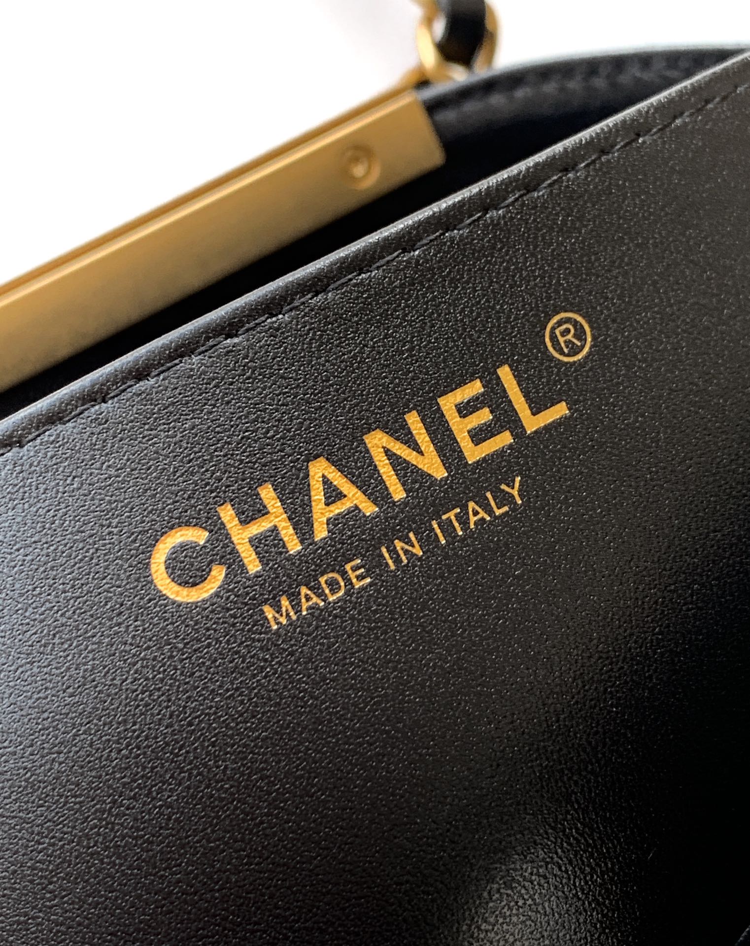 Chanel Basic Bag Cow Leather Black M-l