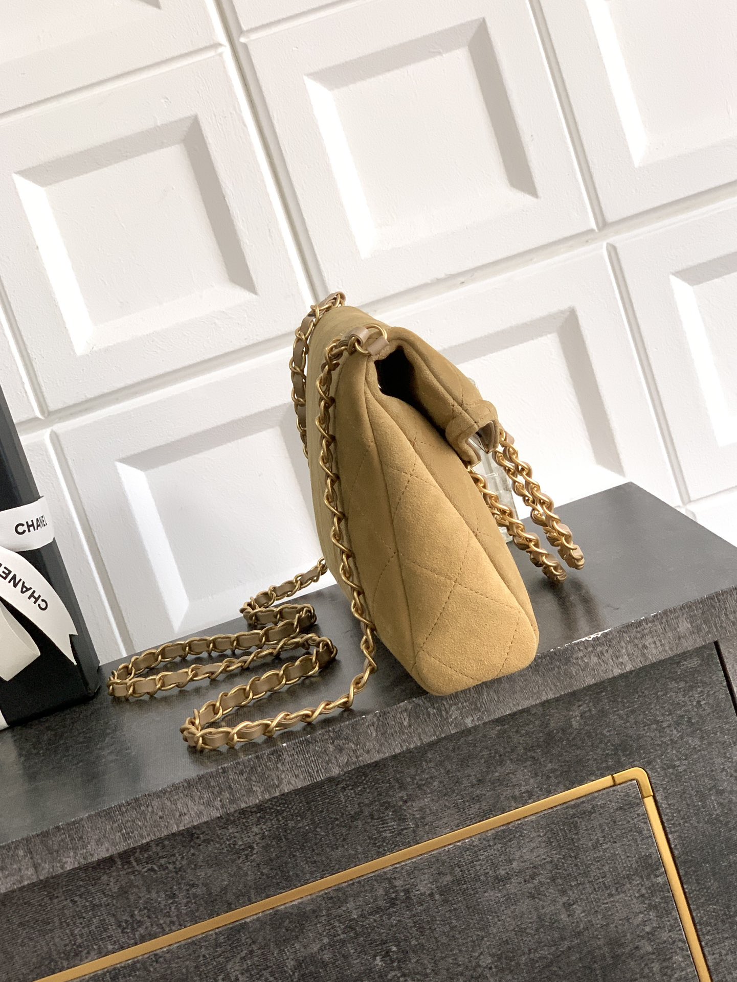 Chanel Basic Bag Cow Leather Black M-l