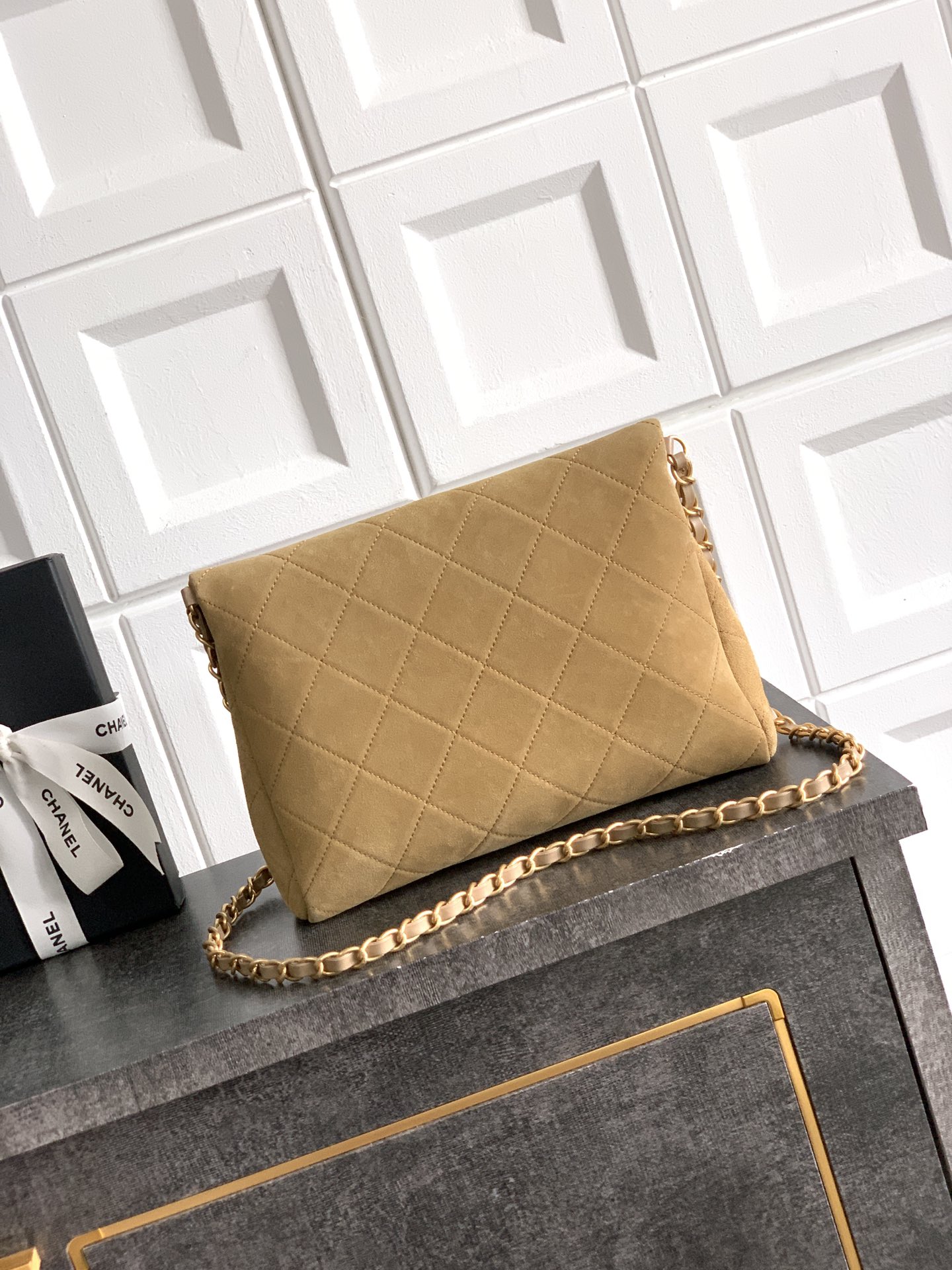 Chanel Basic Bag Cow Leather Black M-l