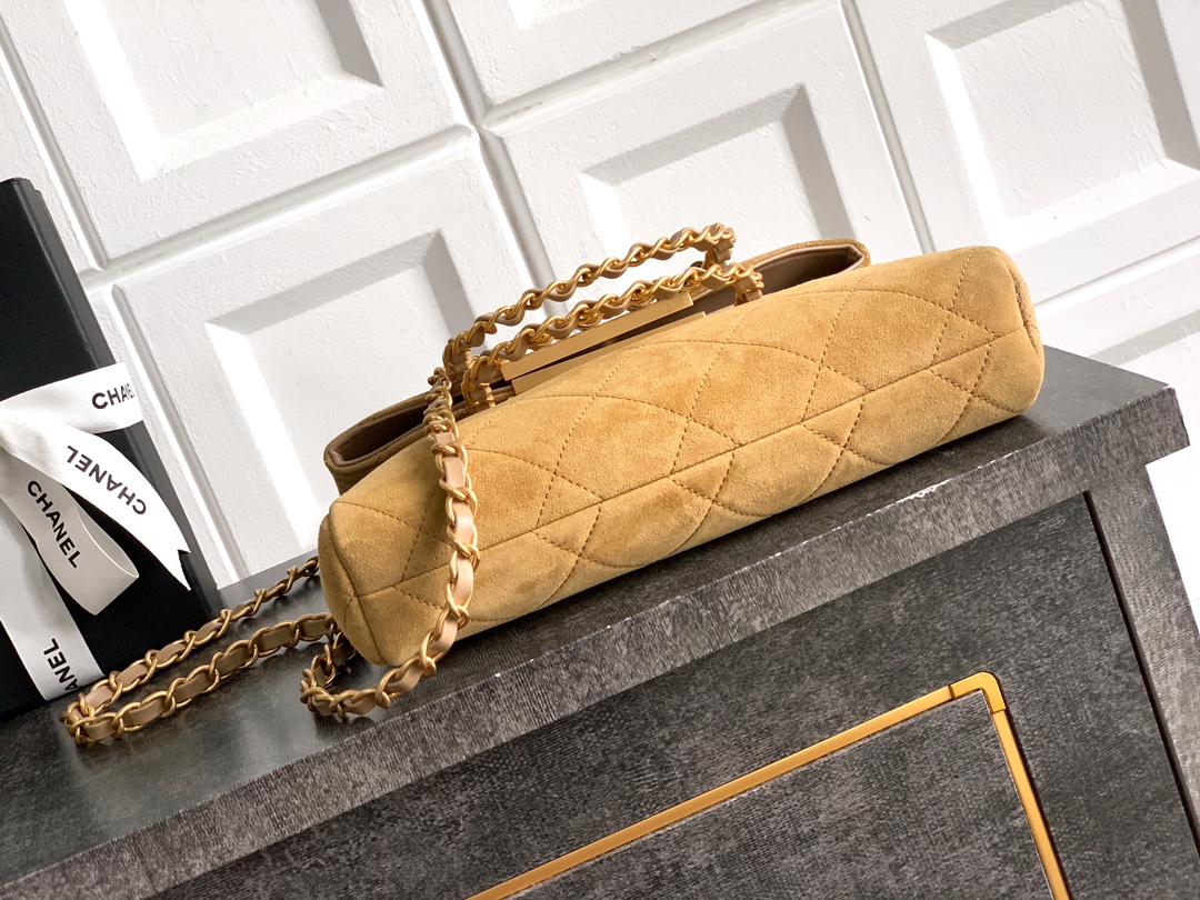 Chanel Basic Bag Cow Leather Black M-l