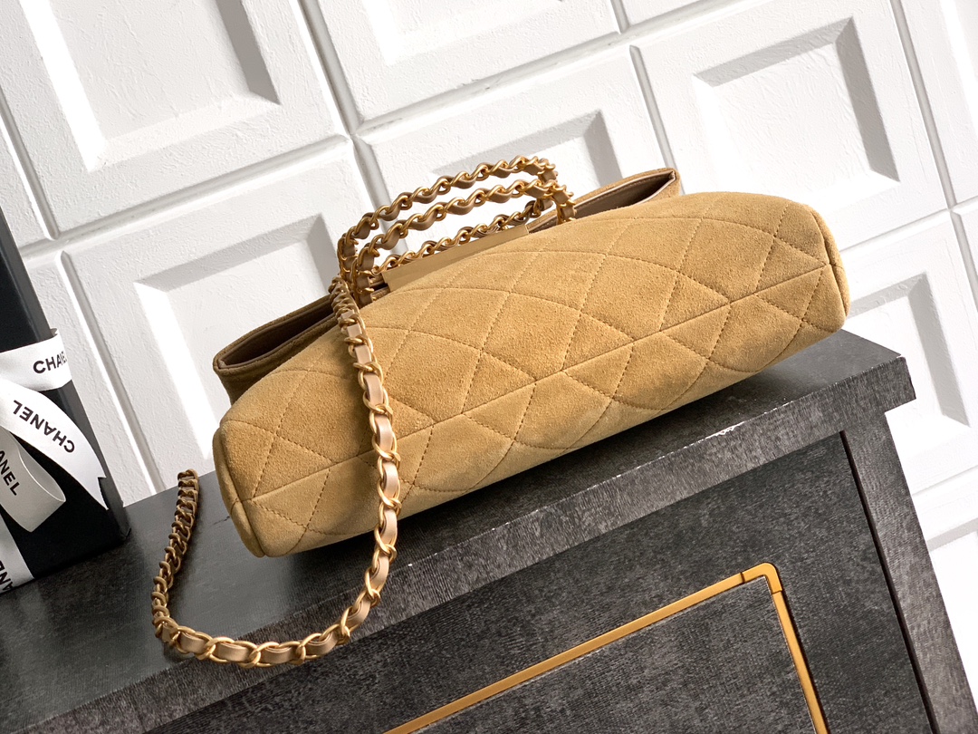 Chanel Basic Bag Cow Leather Black M-l