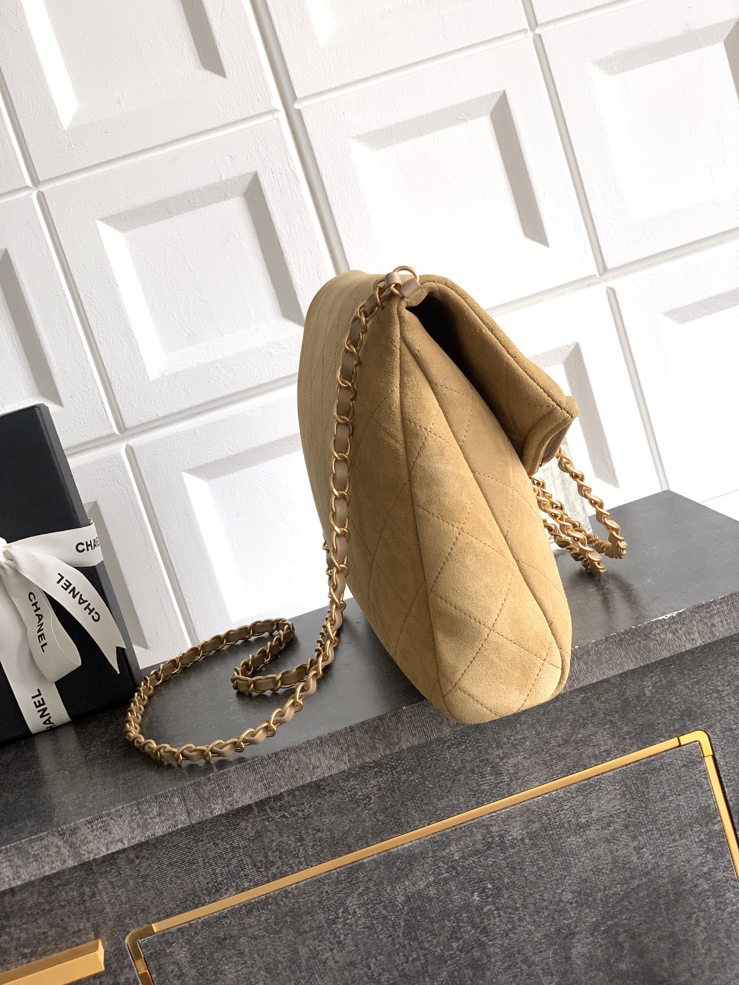 Chanel Basic Bag Cow Leather Black M-l