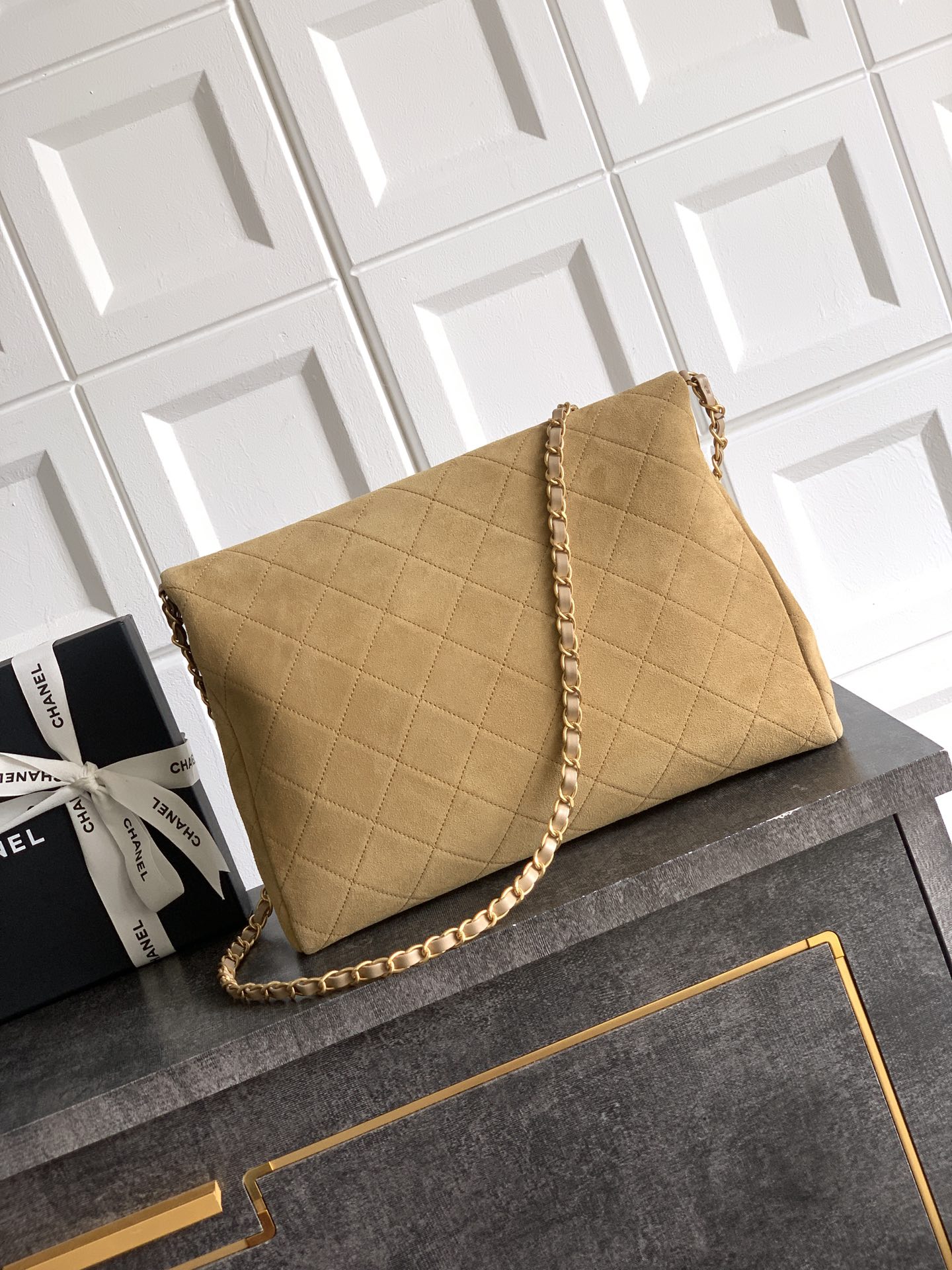 Chanel Basic Bag Cow Leather Black M-l