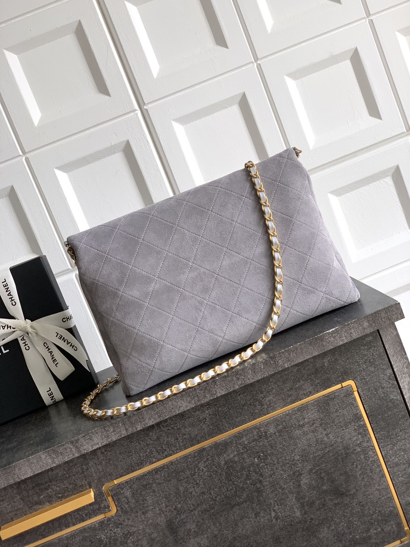 Chanel Basic Bag Cow Leather Black M-l