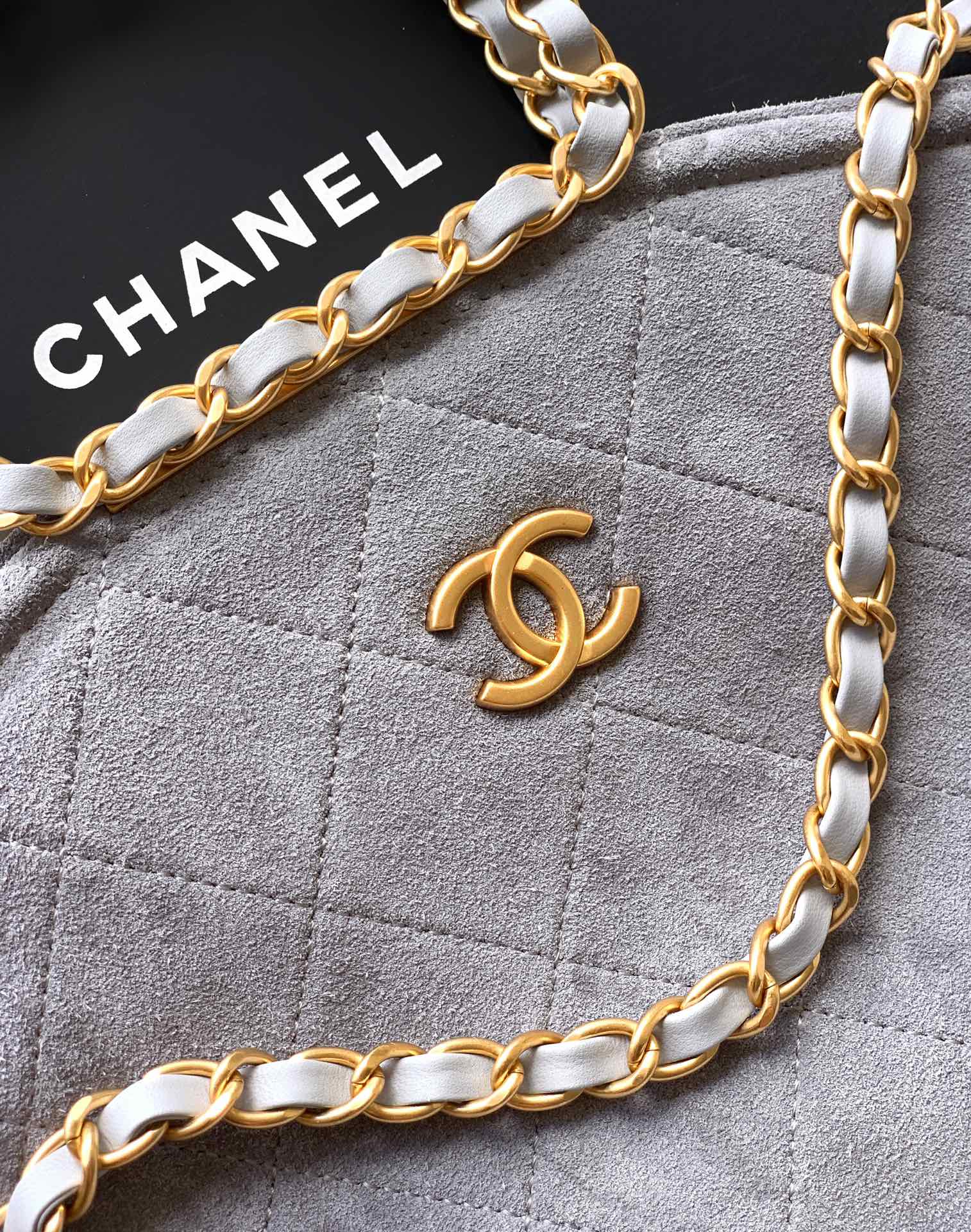Chanel Basic Bag Cow Leather Black M-l