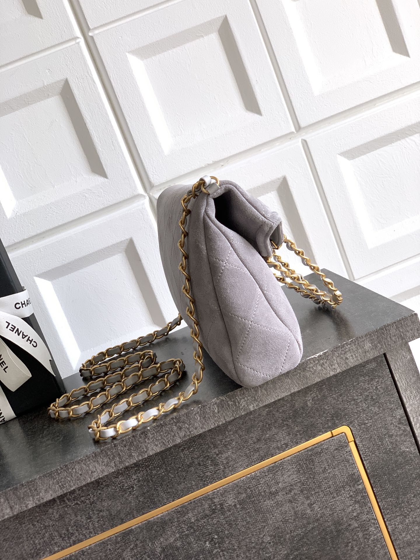 Chanel Basic Bag Cow Leather Black M-l