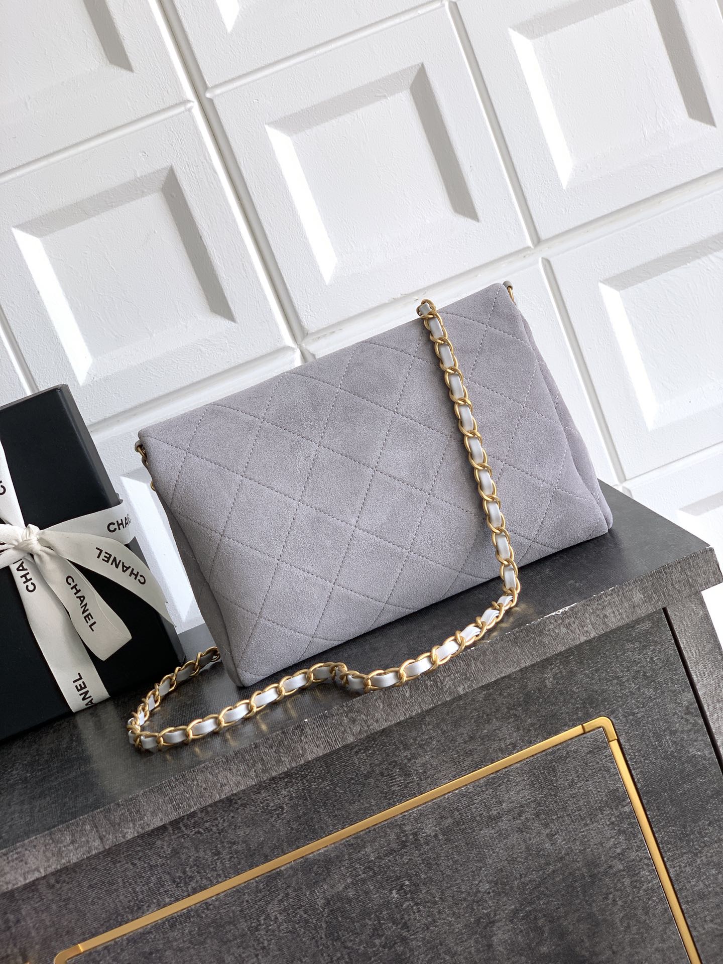 Chanel Basic Bag Cow Leather Black M-l